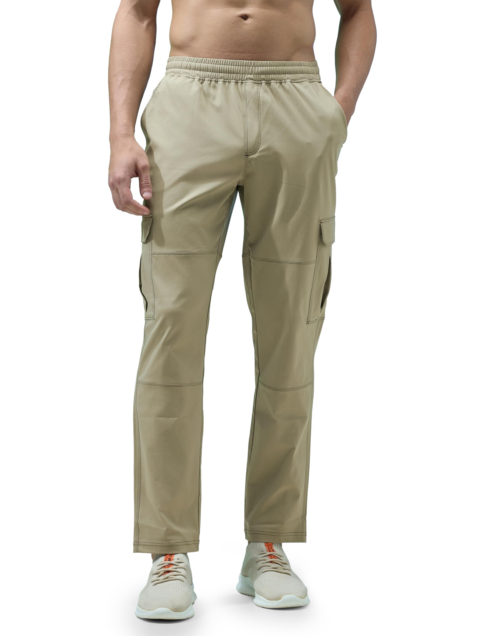 Mens Polyester Straight Fit Sports Cargo Track Pant with Ts Flexi for Running, Gym & Sports-image-49