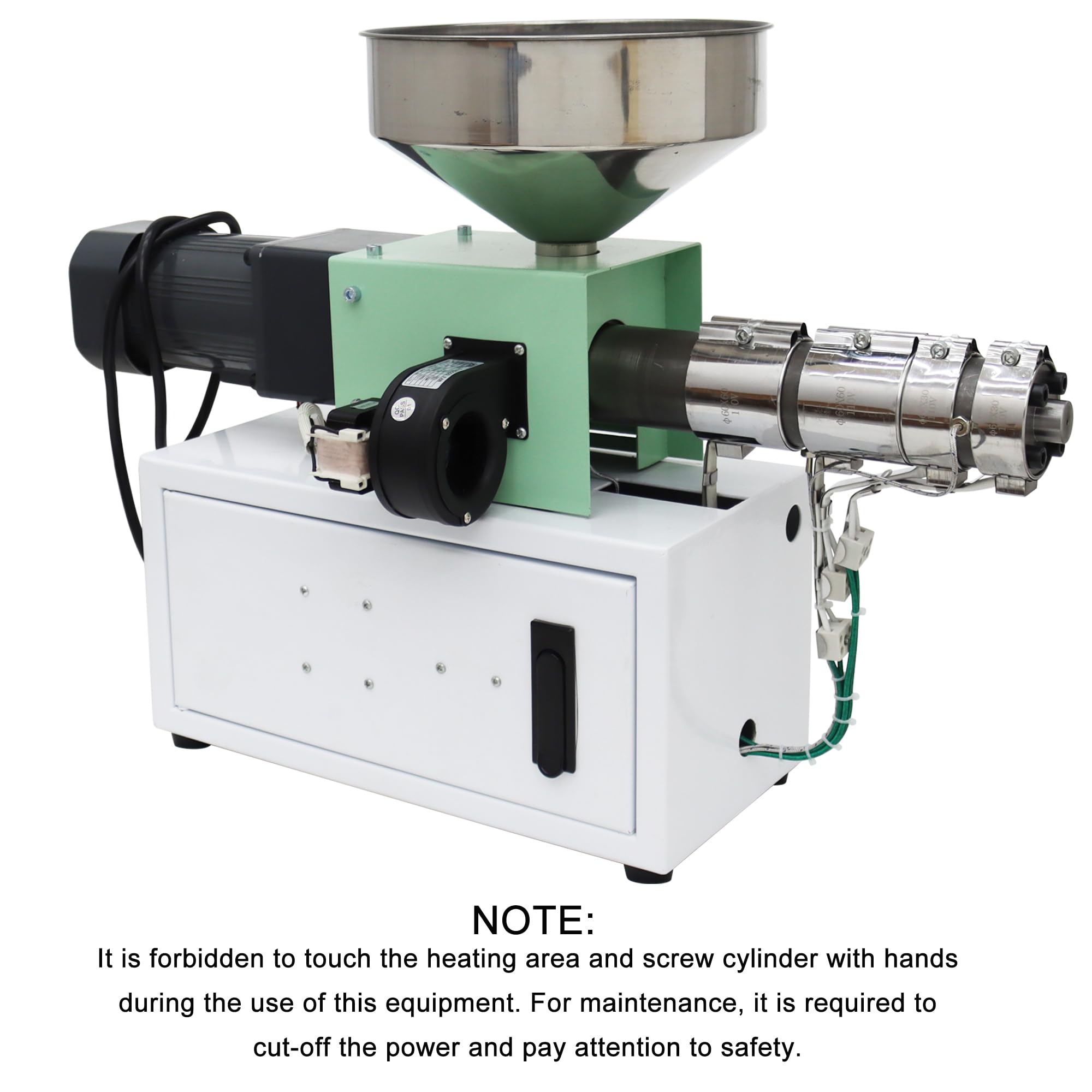 HQHAOTWU Single Screw Filament Extruder 3D Printing Plastic Extruder SJ25 PEEK PCL ABS Material Extrusion 1inch Screw Diameter