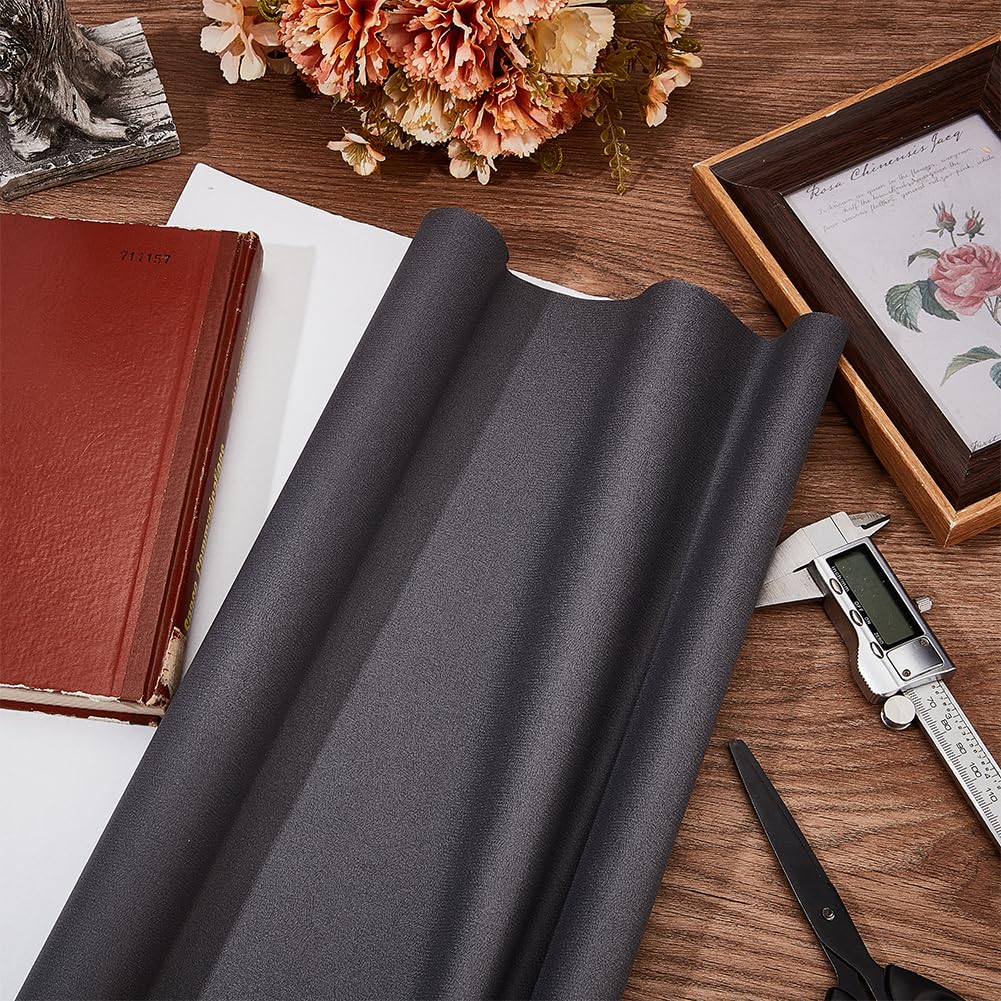 CRASPIRE 110x42cm Cloth Book Covers for Book Binding Fabric Surface Paper Backed Bookcover Notebook Wraps Grey Book Cloth Covering Protector Bookbinding Supplies for Books Album DIY Scrapbooking - Image 4