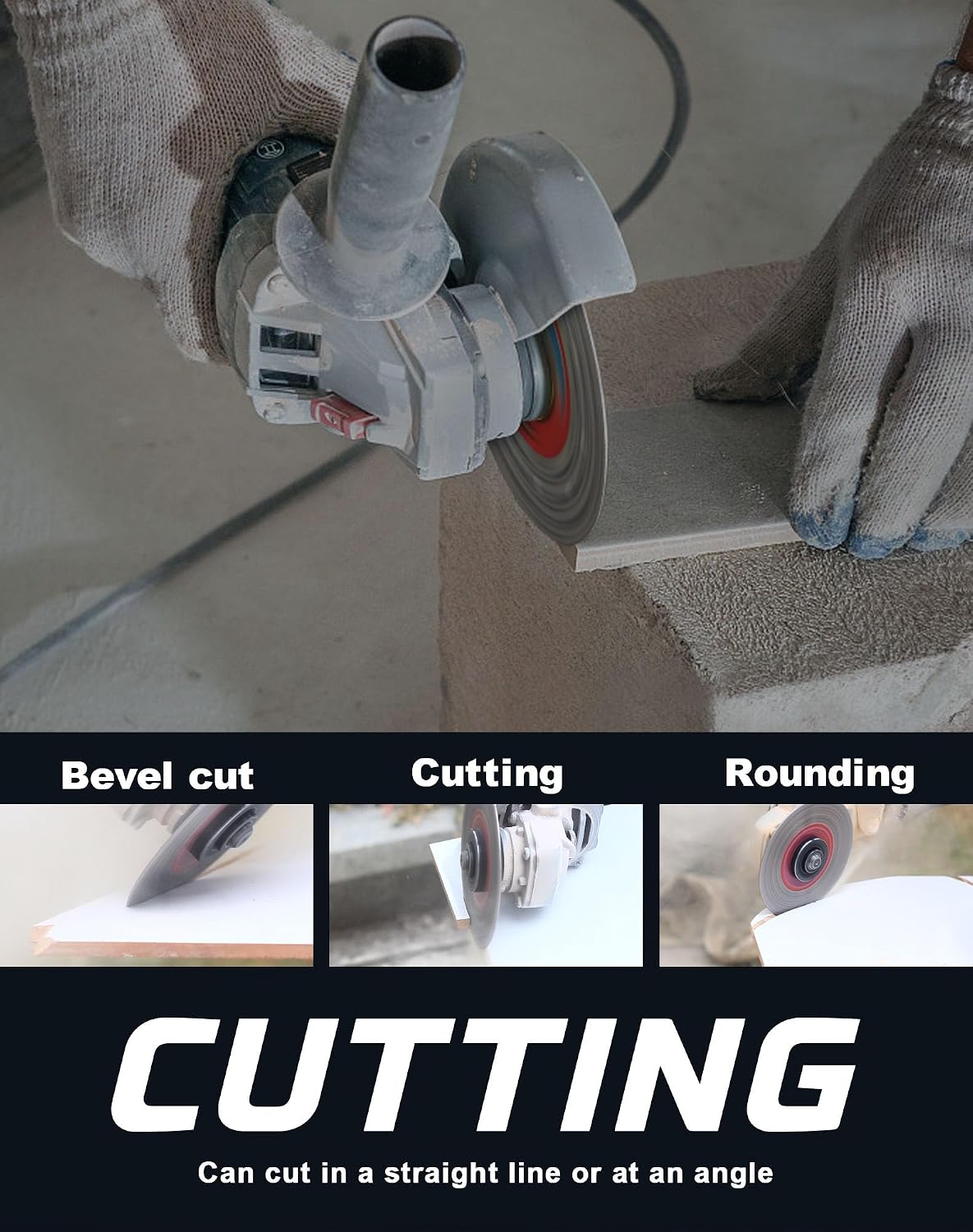 5" Porcelain Diamond Blade,Tile Grinding Blade for Cutting and Grinding Porcelain Tile Granite Marble