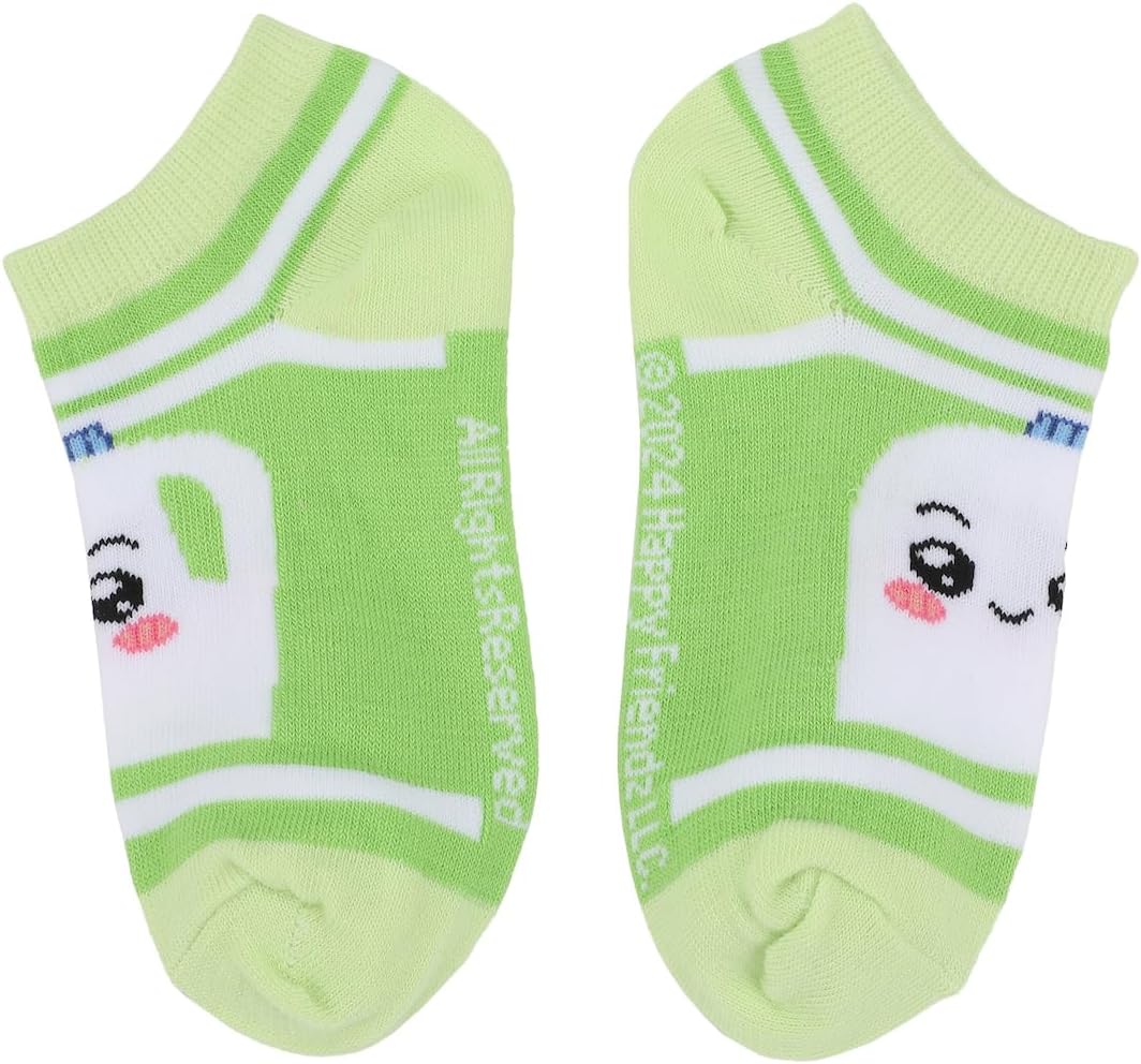 Bioworld Boys' LankyBox Characters Ankle Socks (6-Pack)