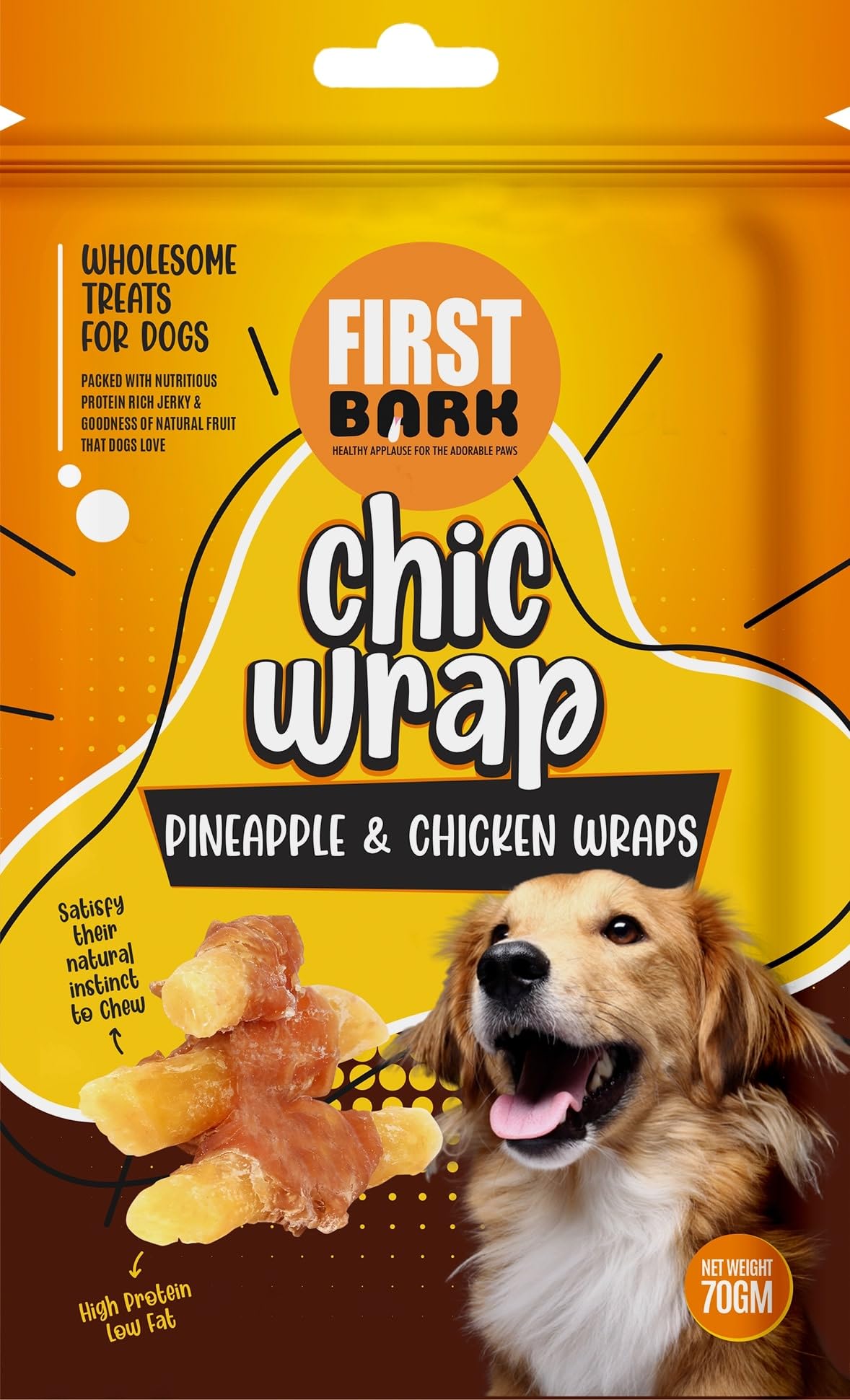 See full amazon price history chart for First Bark Chic Wrap Pineapple & Chicken Wrap Wholesome Treats for Dogs Satisfy Their Natural Instinct to Chew 100% Human Grade Protein Jerky70g (Pack of 3) Sold by DogsNCats First Bark Chic Wrap Pineapple & Chicken Wrap Wholesome Treats for Dogs Satisfy Their Natural Instinct to Chew 100% Human Grade Protein Jerky70g (Pack of 3) Sold by DogsNCats (B0BN6BCQ2F) Amazon Price History, Amazon Price Tracker