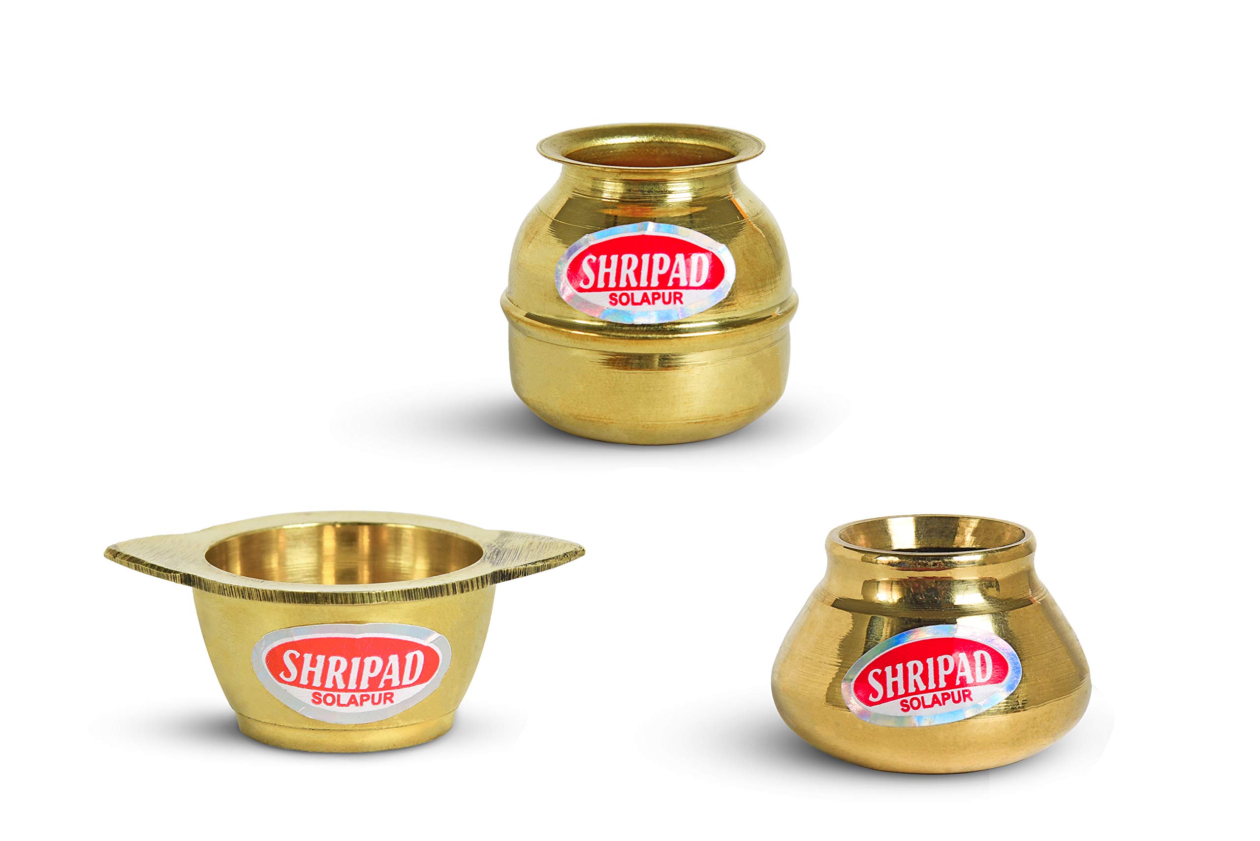 Shripad Steel Home Combo of Miniature Brass Baby handa+Ring Loti+Tube (Toys) (B08DRJJPBT) Amazon Price History, Amazon Price Tracker