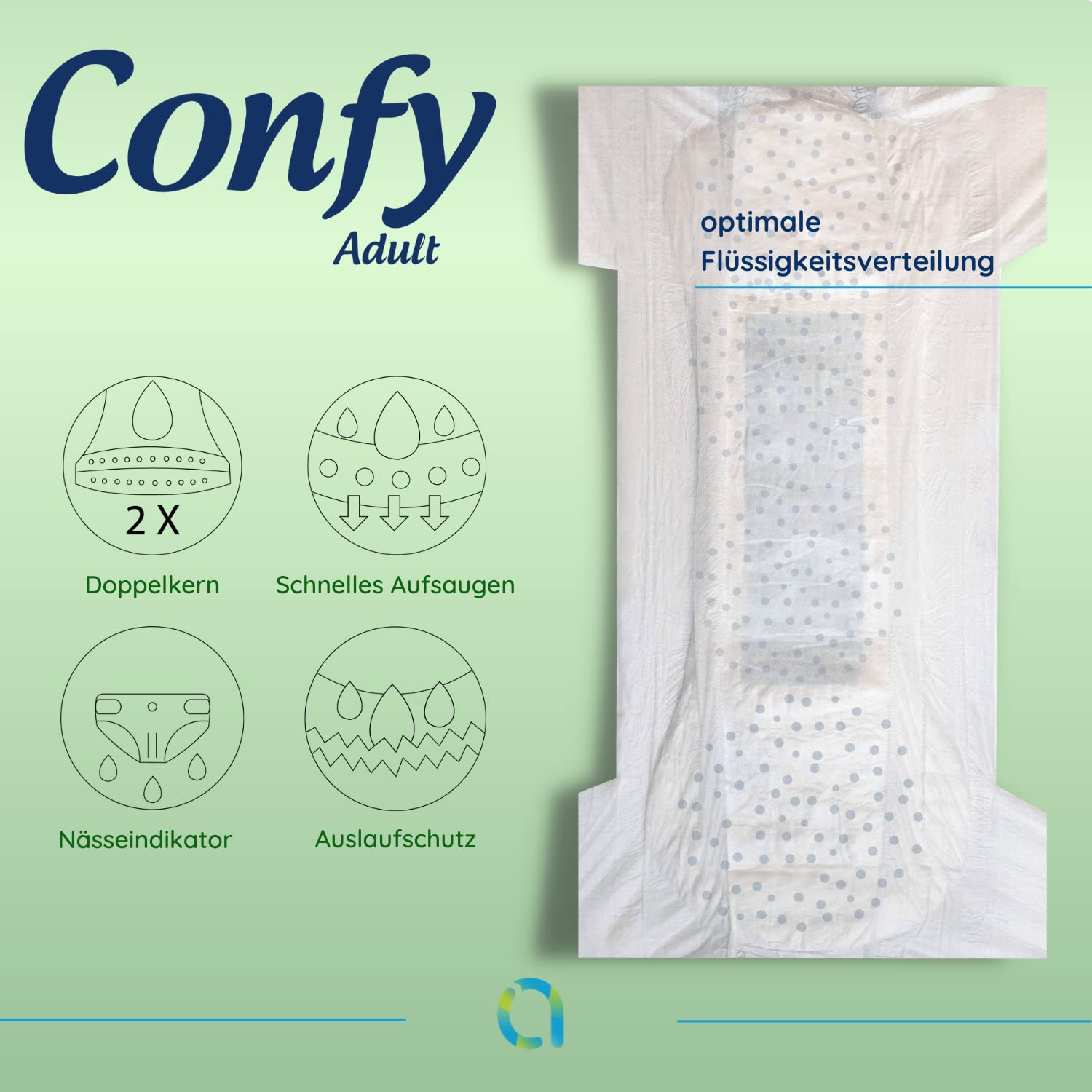 Confy Active Windeln für Erwachsene - Erwachsenen-Windel Inkontinenz Gr.XL 60St