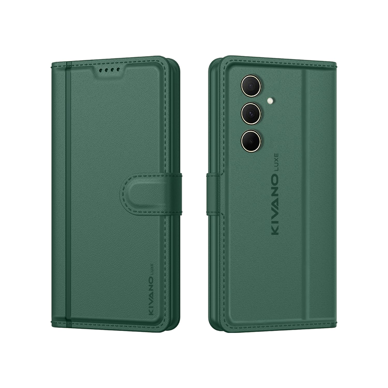 KIVANO LUXE® Compatible with Samsung Galaxy A35 5G / Samsung Galaxy A55 5G Artisanal Leather Wallet Case with Card Holder for Men Women, Magnetic Flip Folio Cover with Stand RFID Blocking Cell Case (B0CZHHJSB9) Amazon Price History, Amazon Price Tracker