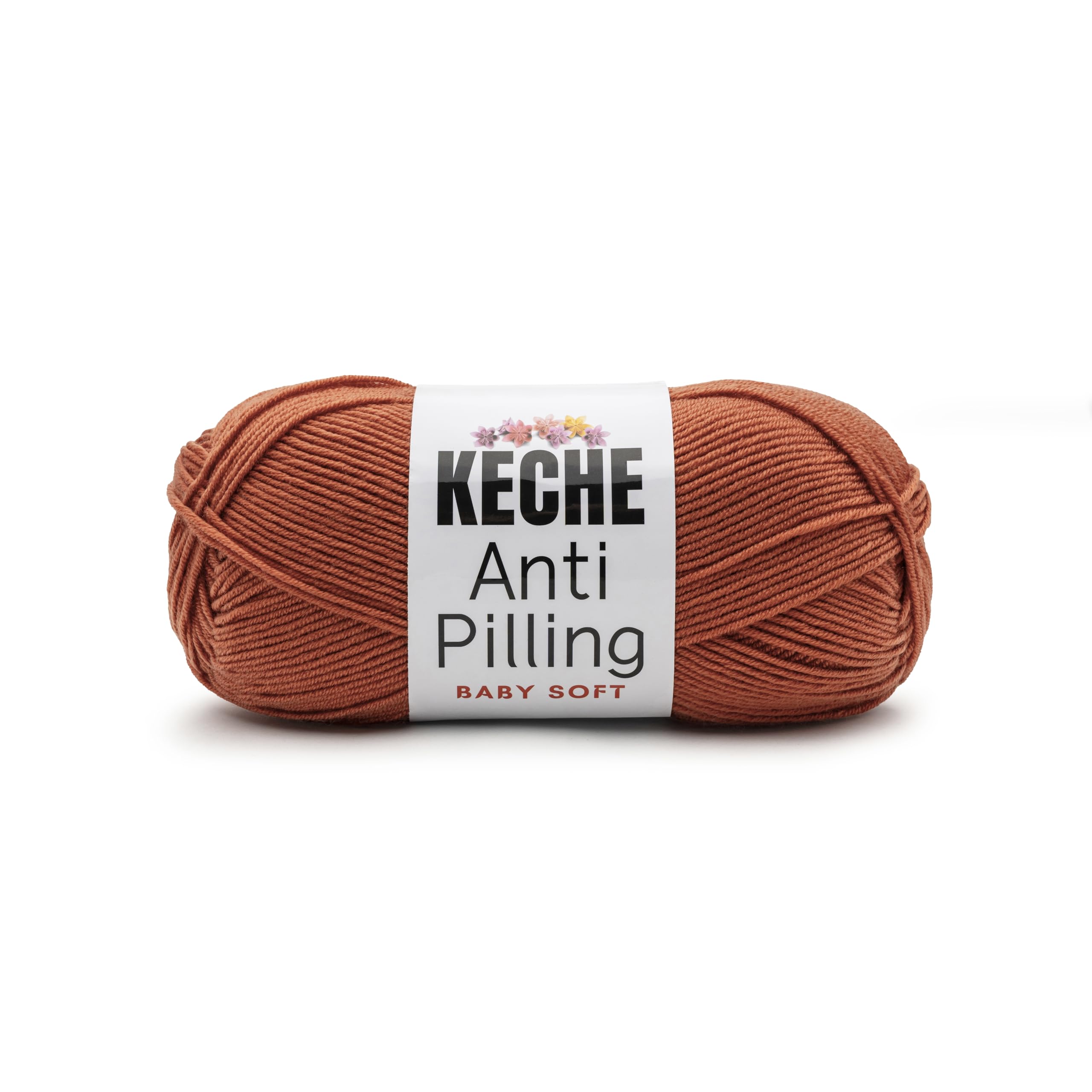 Soft DailyKnit DK Yarn, 100% Anti-Pilling Acrylic for Knitting Crocheting, Light Weight #3 (3.52 oz / 274 Yds) 1 Skein - Red — view 35