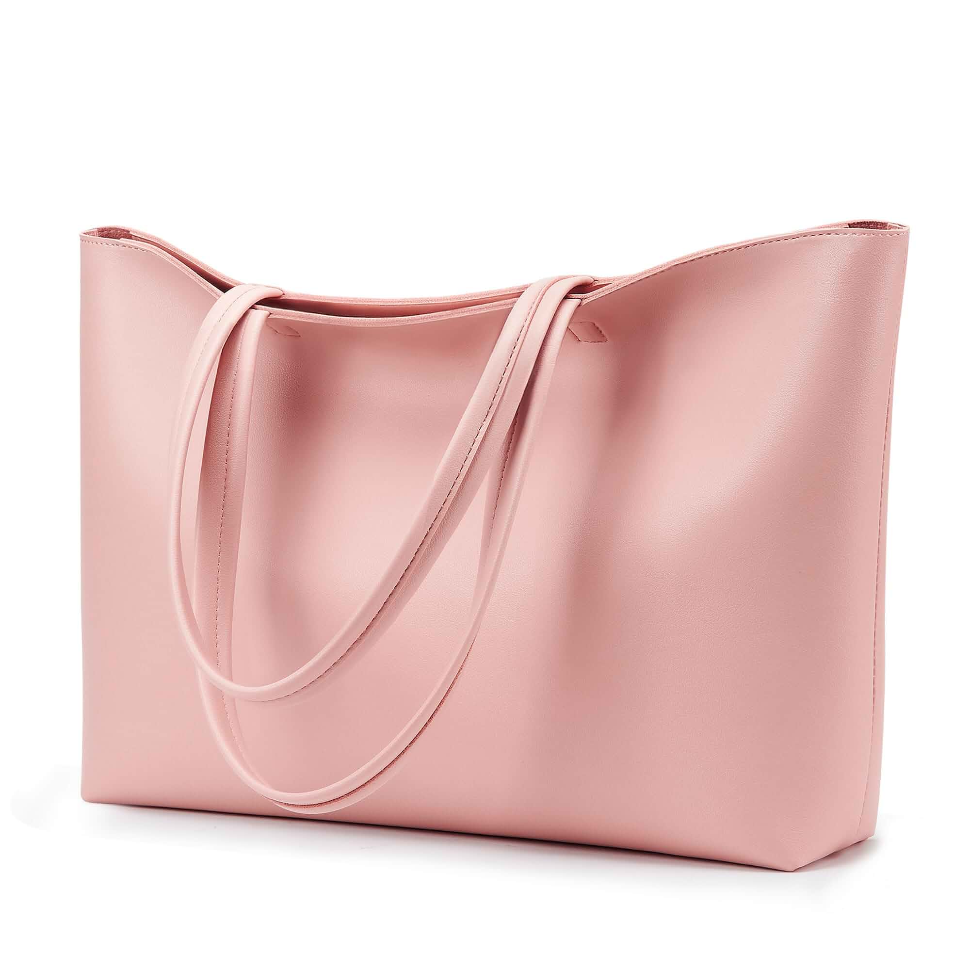 KALIDI Tote Bag Zipper Shoulder Bag Vegan Leather Purses Satchel for Women Large Casual Handbag for Work Commuting Dating College Everyday