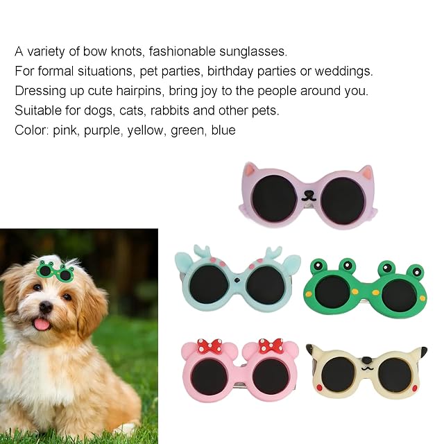 Foto 7 de 8 de Pinza para el Pelo para Perros, Tocado para Mascotas Pequeñas, Práctico
