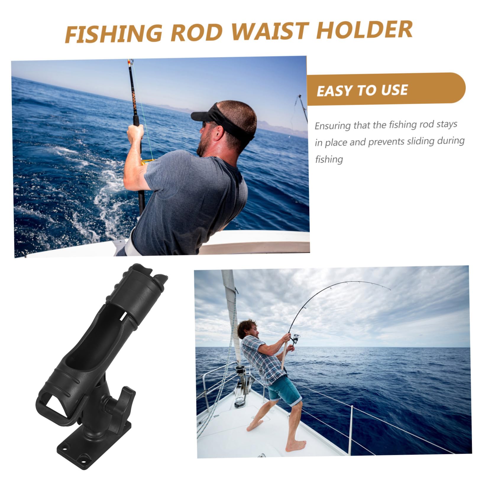TOYANDONA Supporto Canna Regolabile per e Kayak Base e Compatibile con Varie Canne Multifunzionali Stand Portatile per Pescatori