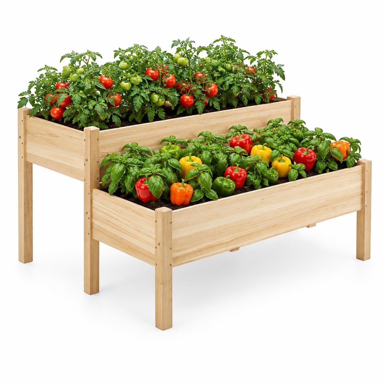 Yaheetech 47x41x30in Wooden Raised Garden Bed