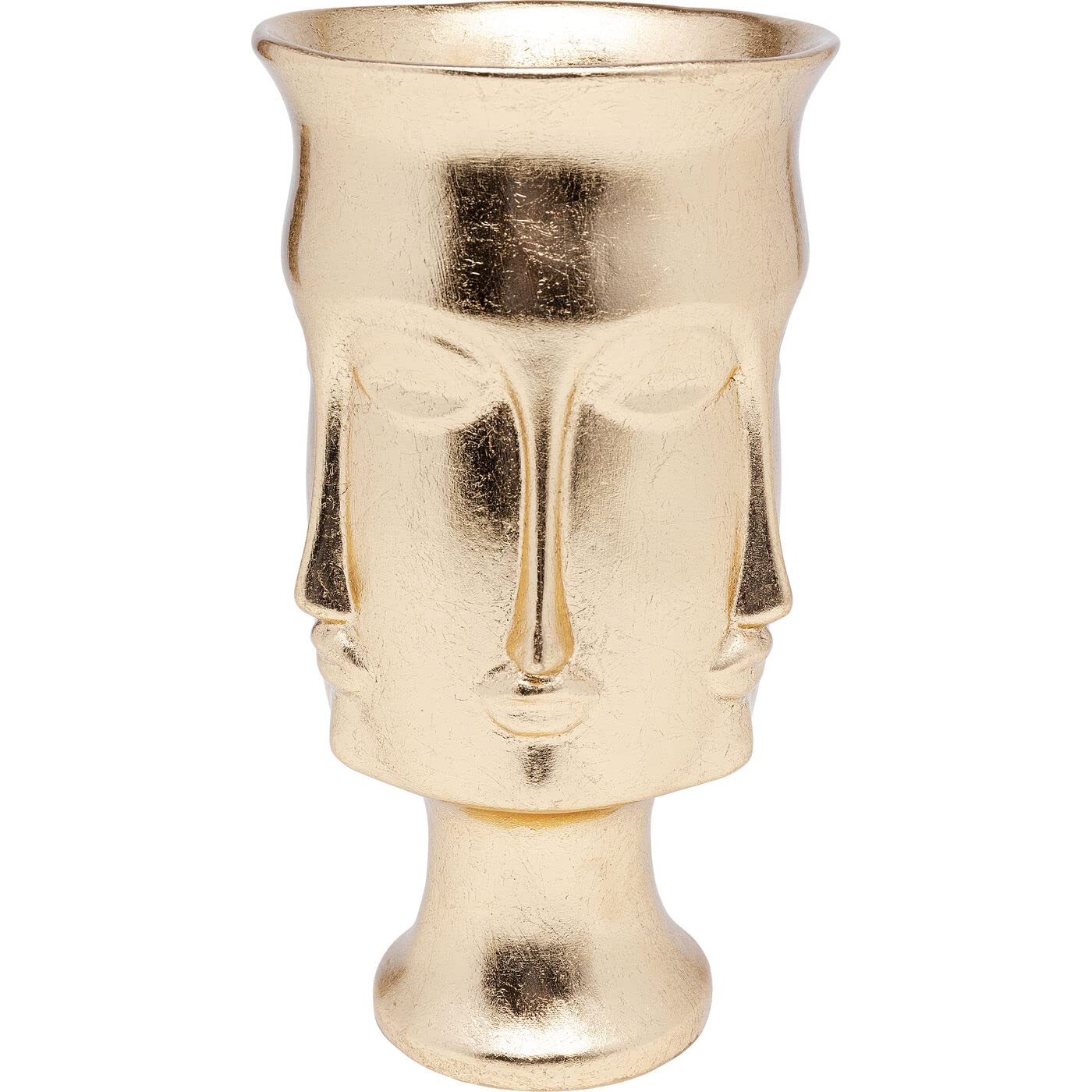 Kare Design Decorative Vase Jasper Flower Vase Table Vase Gold Item Height 37 cm