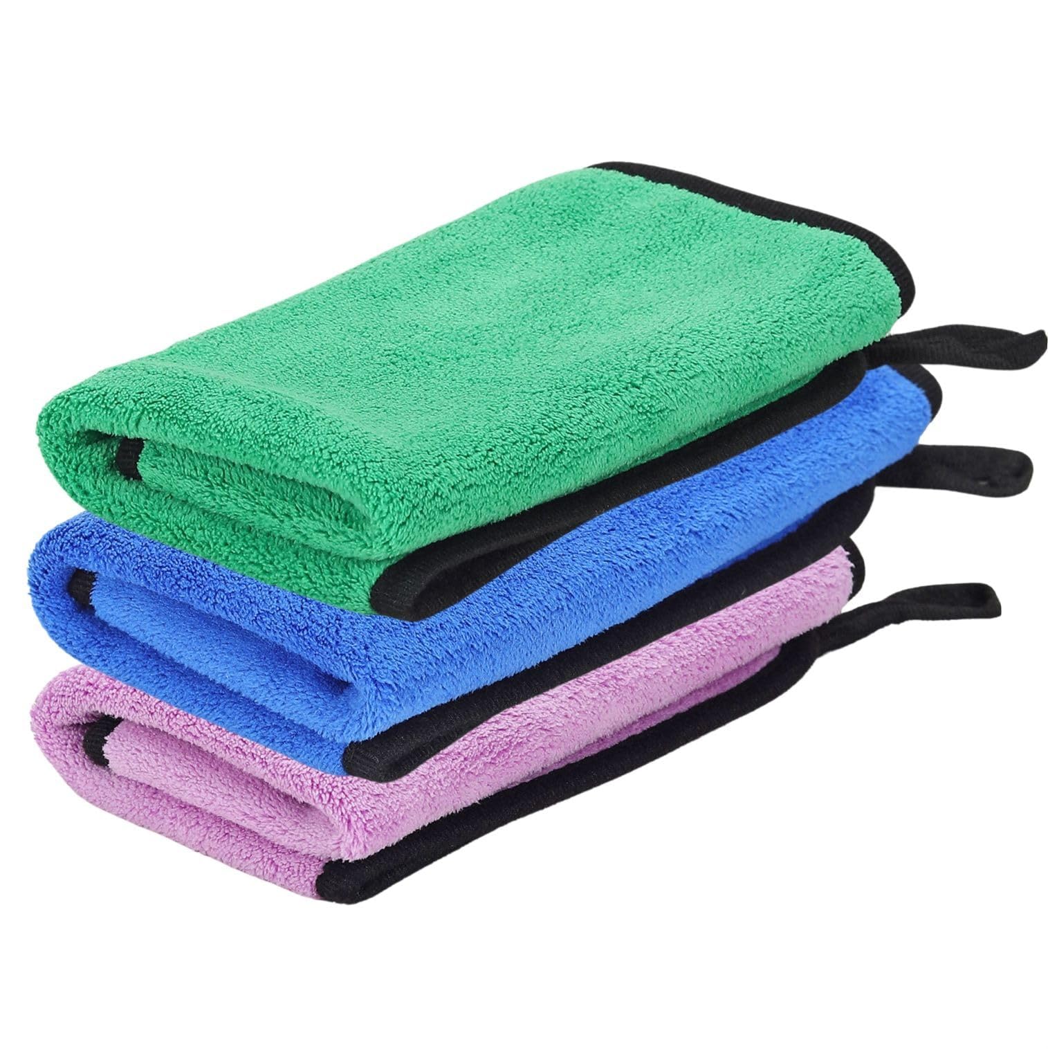 CRAE Microfiber Cleaning Cloth for Car & Bike Wash – 600 GSM Premium Soft Towel, 30x40 cm – Super Absorbent, Scratch-Free, Cleaning Cloth for Vehicle, Home - Pack of 3 (Assorted)-image-28