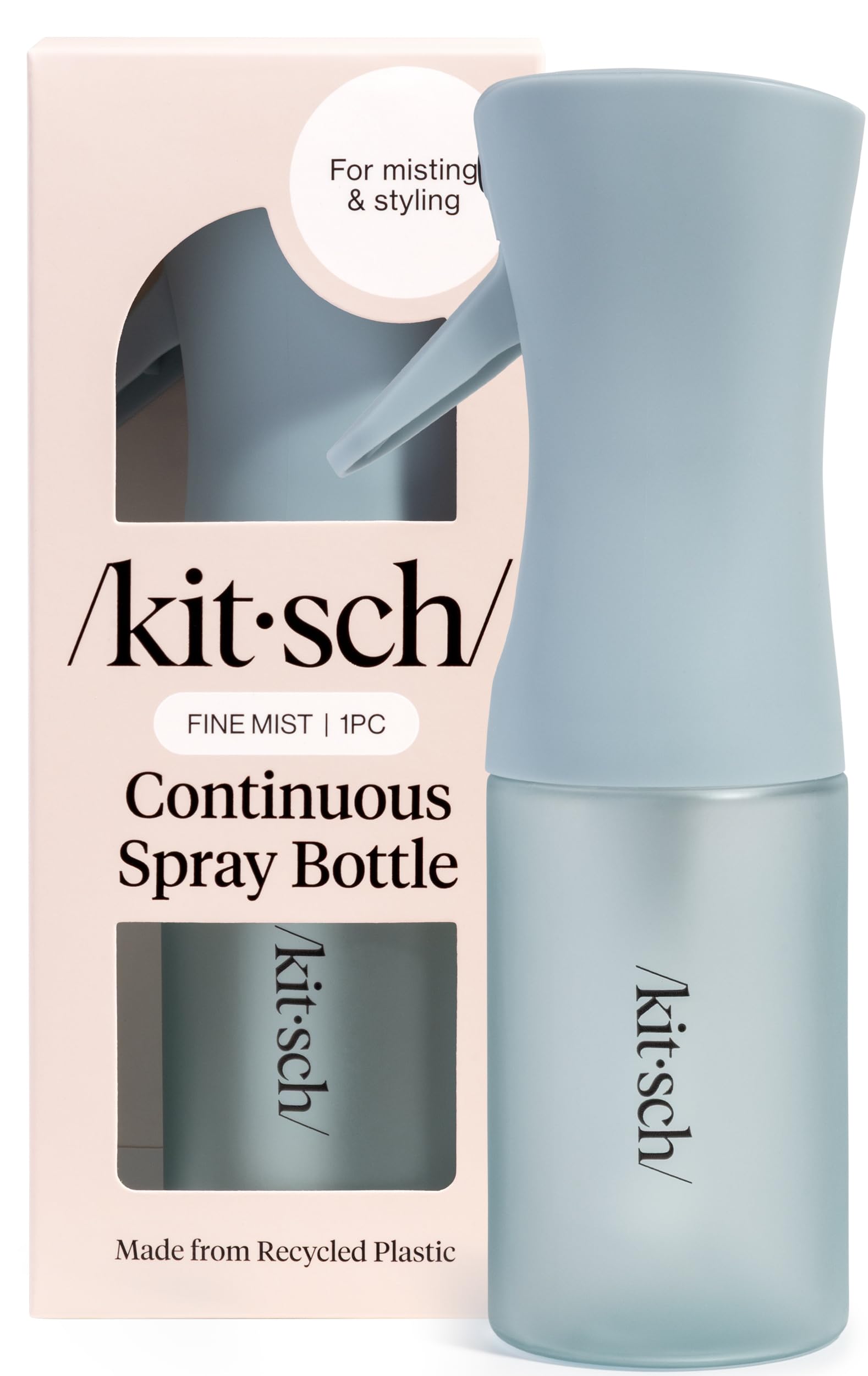 Kitsch Continuous Spray Bottle for Hair – Haze Blue, 150ml
