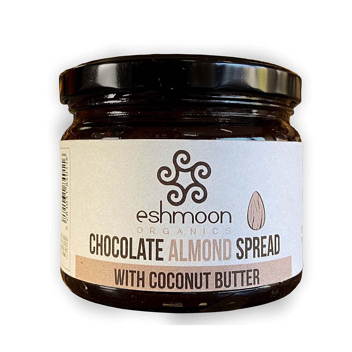 Eshmoon, Organic Almond Chocolate Spread, 330gr, Paleo Friendly, Molasses, Gluten Free, Sugar Free Vegan. Made With Carob Molasses, 100% Natural Extra Virgin Coconut Butter & Cocoa Powder.