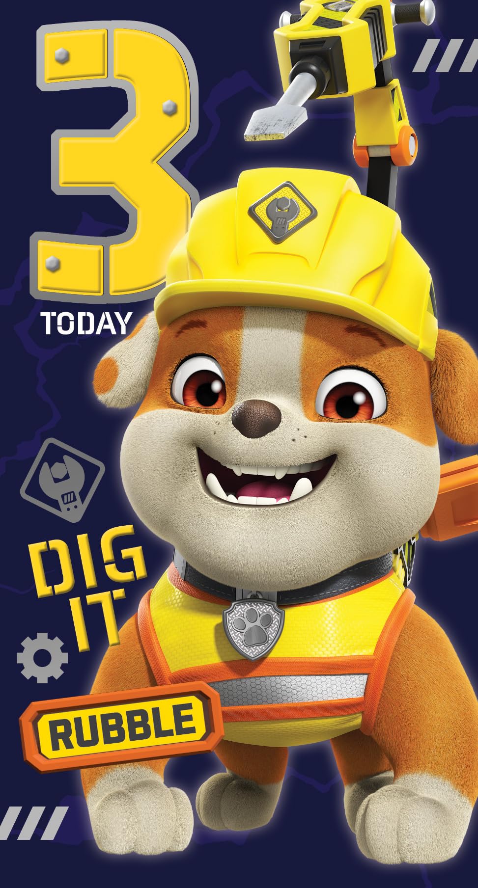 Danilo Promotions Ltd PAW Patrol Birthday Card, Age 3
