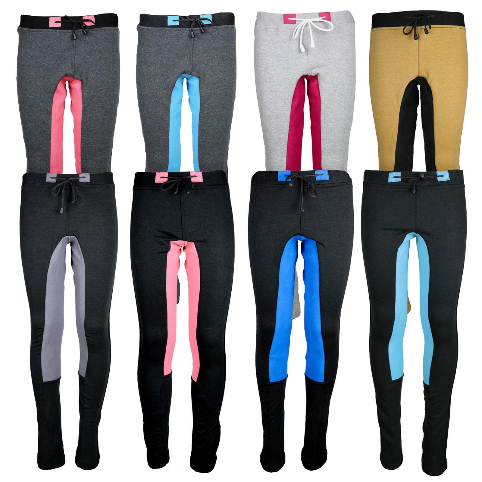 Leggings de equitación para niños Leni Rit, pantalones de jogging y equitación con ribete completo