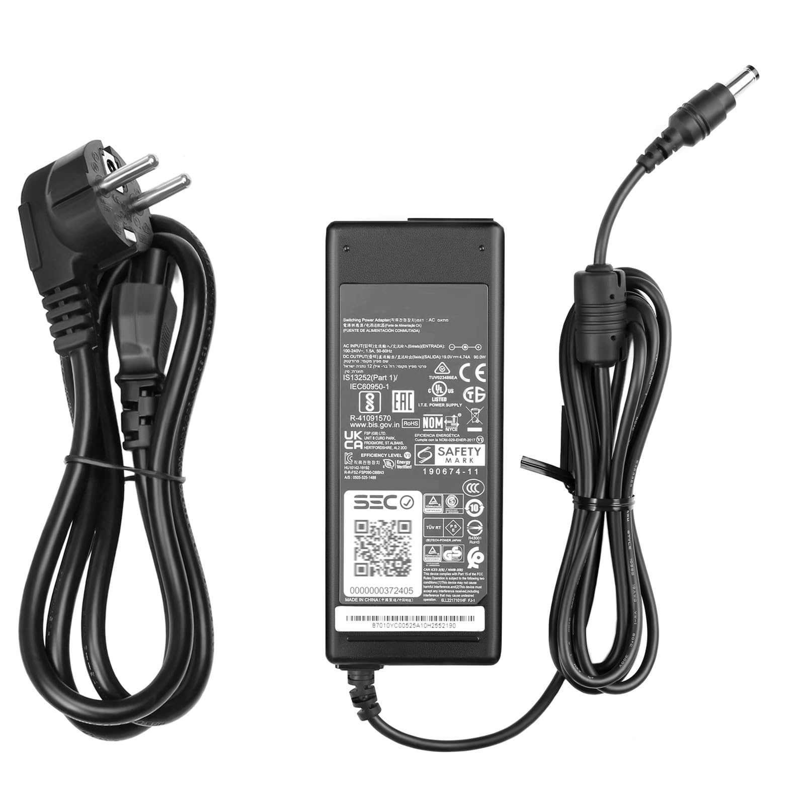 Alimentatore 19V 90W 4.74A Per Intel NUC, GETAC S410 E TERRA – Connettore 5.5x2.5mm, Compatibile Con Huntkey HKA09019047-6U E FSP090-DBBN3 - 2