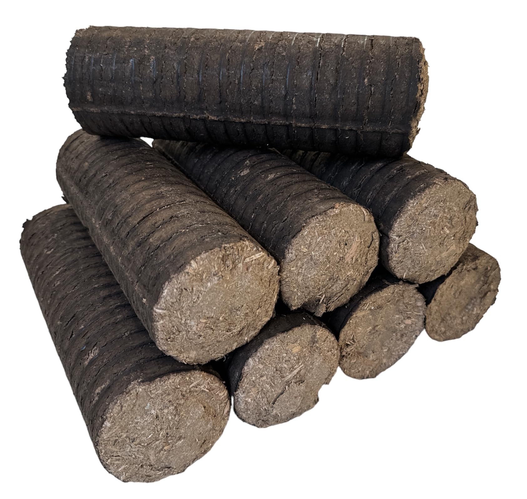 Tronchetti in Legno Pressato 100% Faggio e Rovere | Ideale per Caminetti, Stufe, Barbecue | 10 Kg Biocombustibile Ecologico | Potenza Calorica 4,8 Kw/h