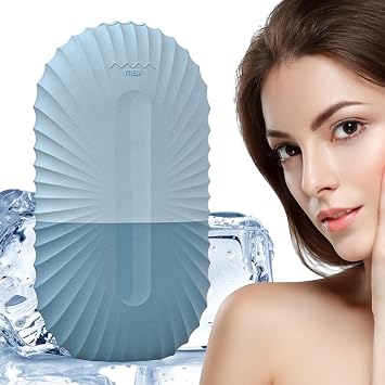 Ice Face Roller,Cooling Reusable Glow Cube Ice Roller for Face - Silicone Beauty Facial Rollers for Puffiness, Eyes and Neck Naturally Conditioning, Brighten Skin