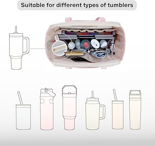 Vista 2 de Bolsa de mano para profesores de utilidad para mujeres, bolsas de trabajo acolchadas grandes para enfermeras con bolsillos para laptop de 15.6