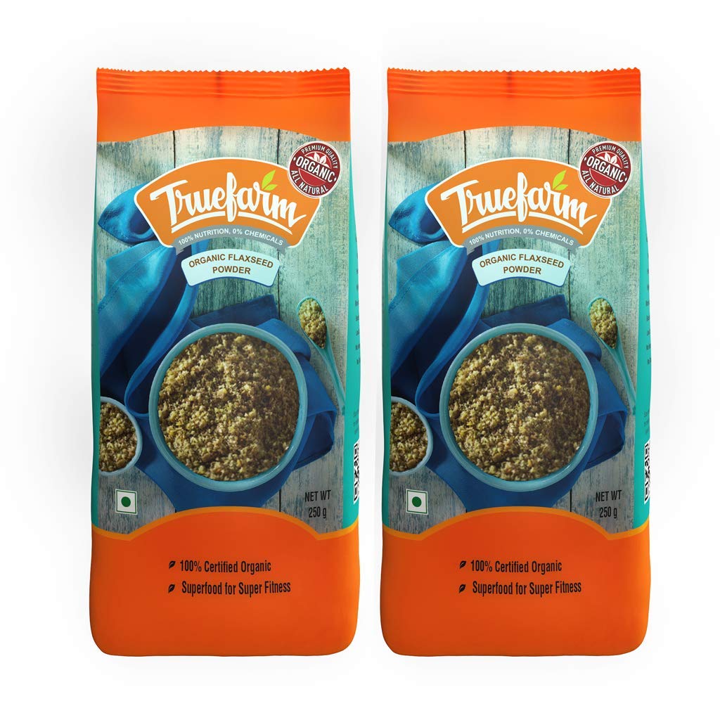 Truefarm Organic Flax Seed Powder 500g (Pack of 2 x 250) Amazon.in