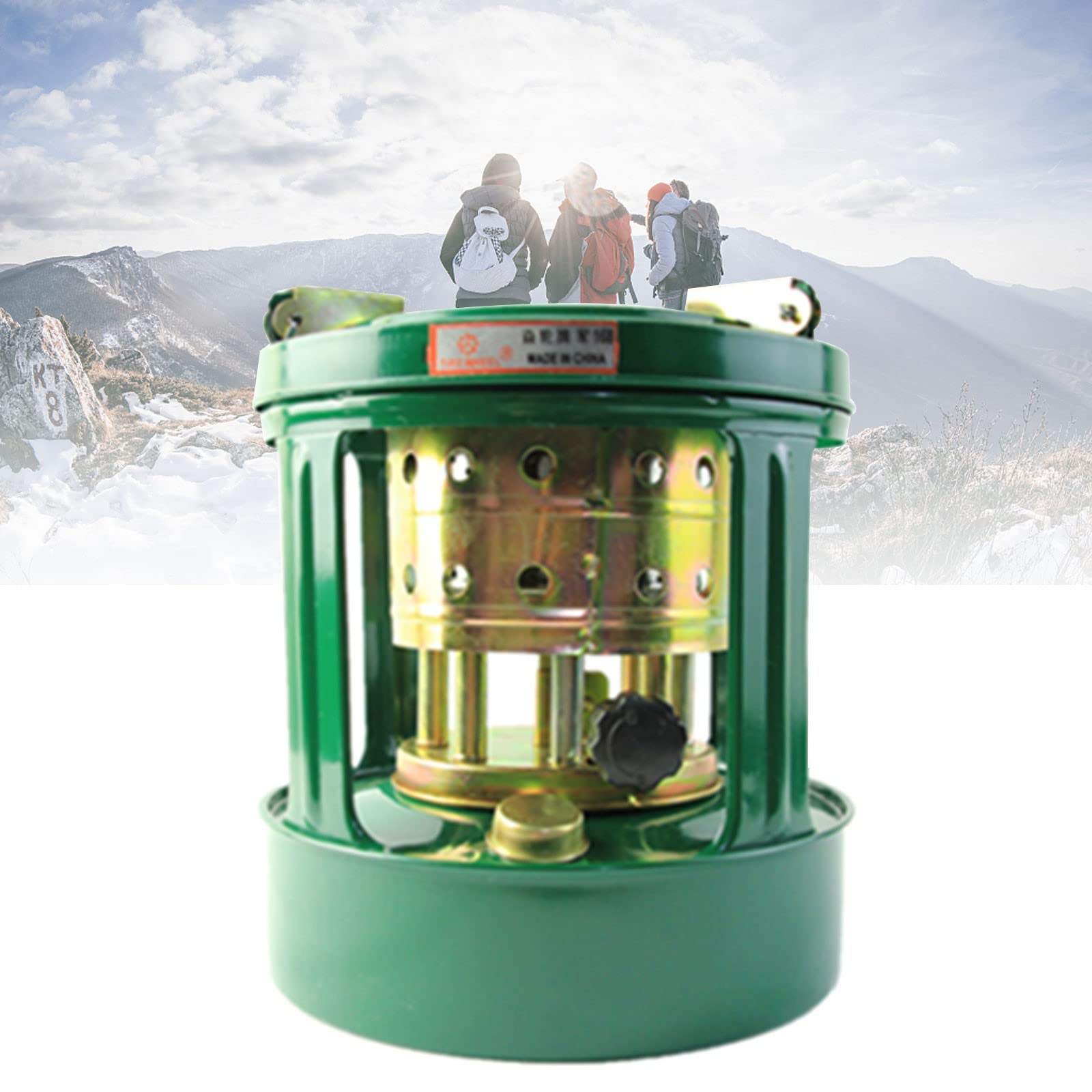 Réchaud à kérosène, réchaud de camping léger pour la randonnée, le barbecue et la pêche sur glace – Solution de chauffage portable pour camping en plein air