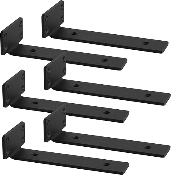 Floating Shelf Brackets, 6 Pcs of 10 inch Heavy Duty