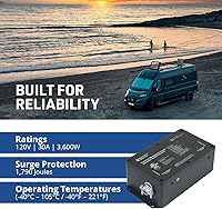 Vista 3 de Progressive Industries EMS-HW30C - Protector de sobretensiones para autocaravana resistente, negro, 30 amperios