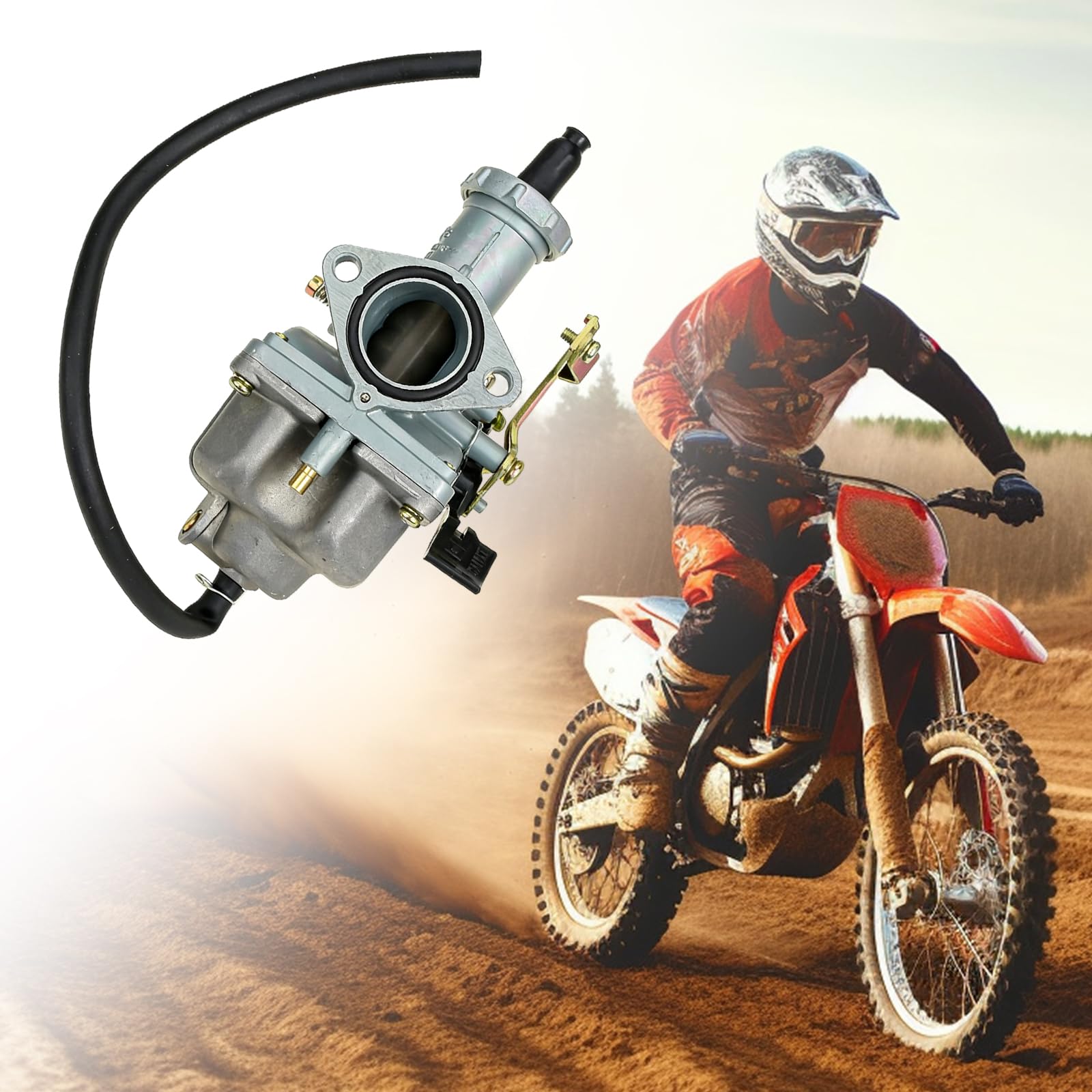 GVSS PZ27 Vergaser für CG 125cc 150cc 200cc 250cc 300cc, kompatibel mit Quads, Go-Kart und Dirt Bike, zum Ersetzen des alten Vergasers
