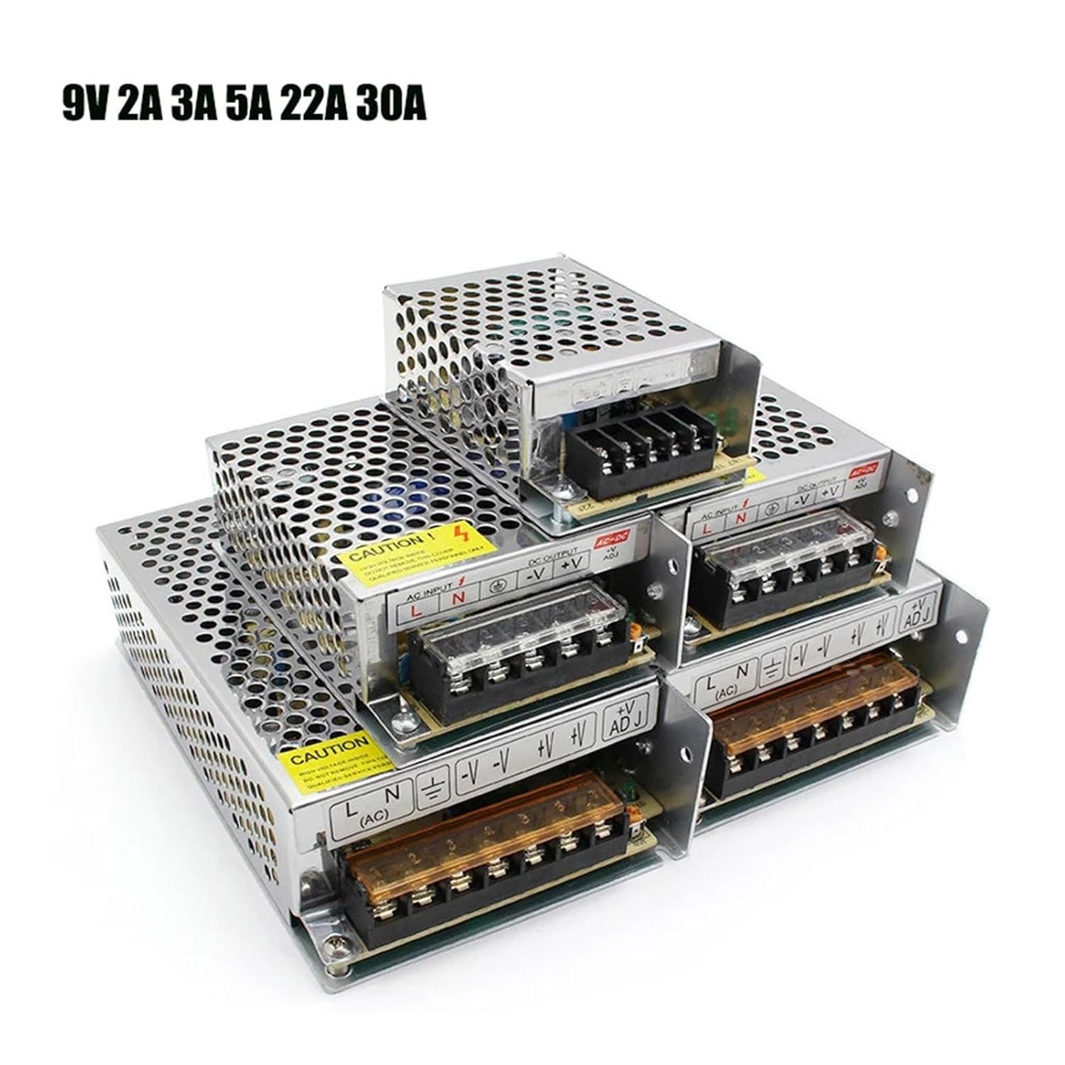 Transformer 9V LED Lighting Transformer Power Supply 9V AC DC Source High Voltage Regulator LED Driver 2A 3A 5A 22A 30A(9V 5A)