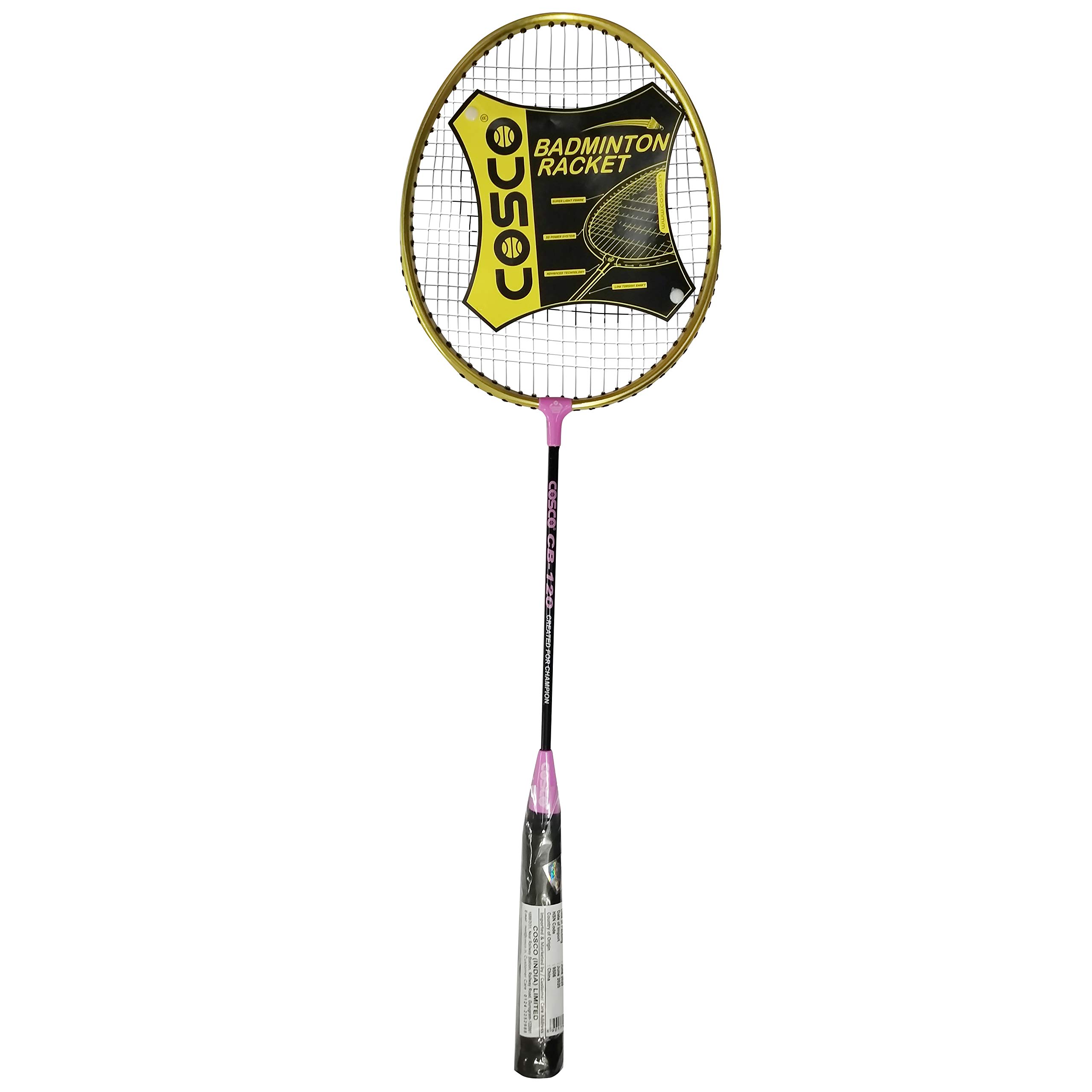 Cosco CB120 Strung Badminton Racquet - Black & Pink (B08G9TWPWT) Amazon Price History, Amazon Price Tracker