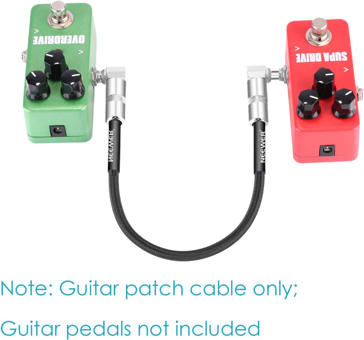 15CM BLACK GUITAR PATCH CABLES (3 PACKS) (30CM)