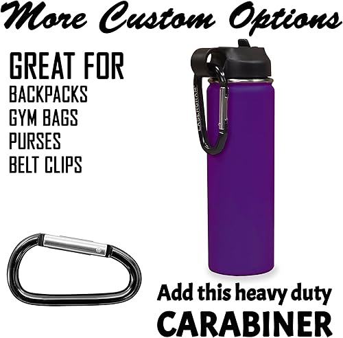 Miniatura 4 de LaserGram Botella de agua personalizada, World's Greatest Grandma, acero inoxidable de doble pared aislada al vacío con popote superior, regalo