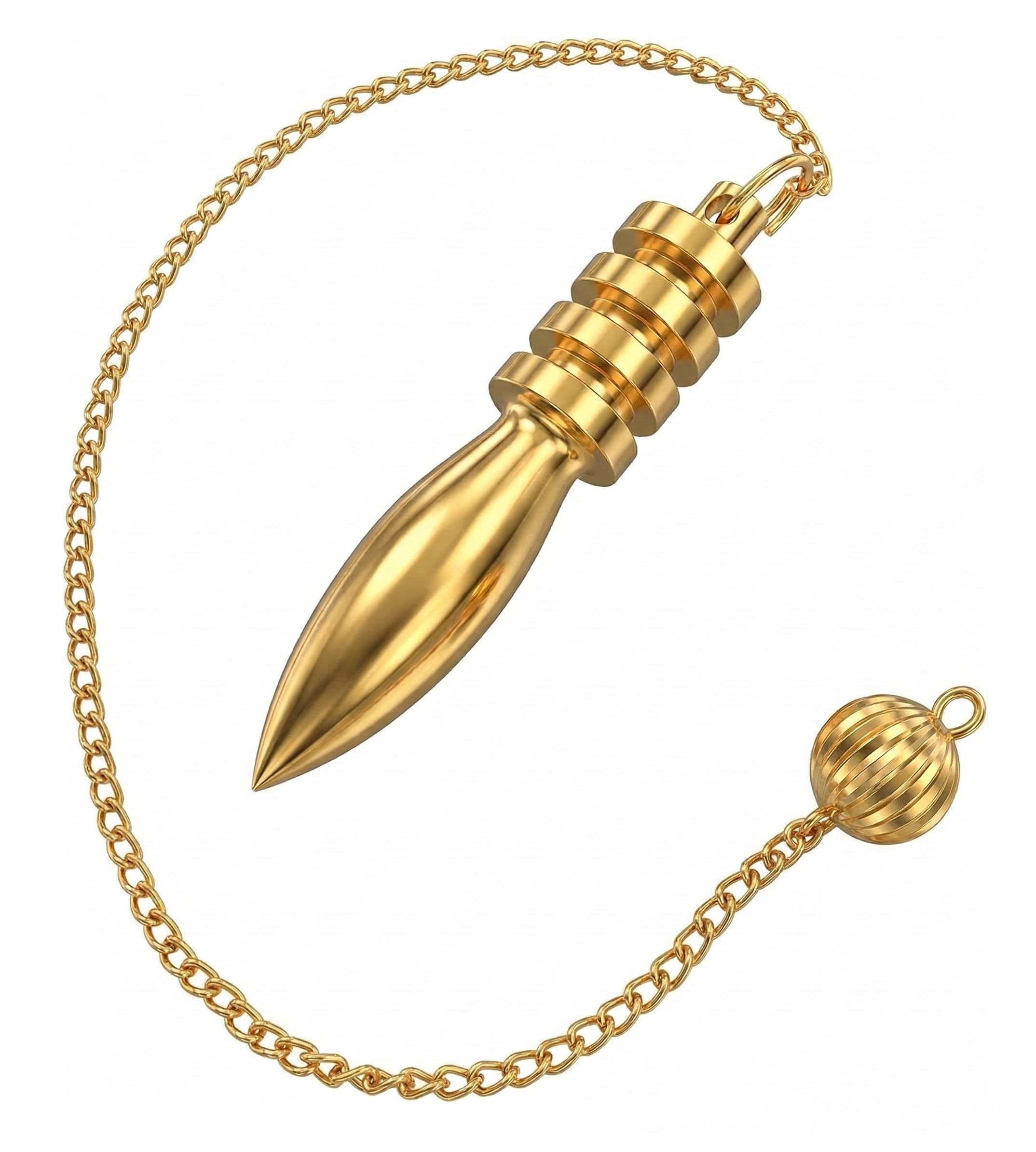 Egyptian Brass Pendulum for Reiki Healing, Dowsing &amp; Chakra Balancing – Divination &amp; Meditation Tool for Energy Cleansing