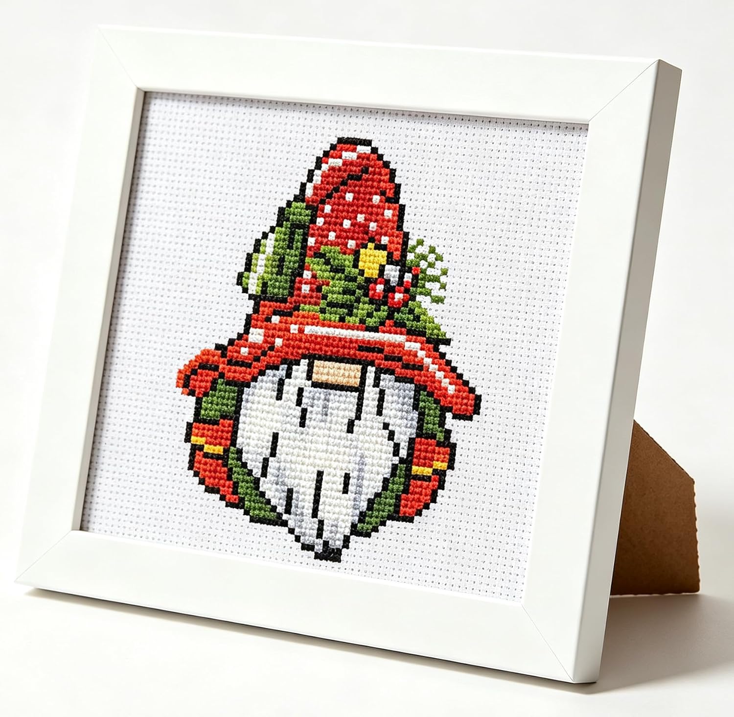 Christmas Gnome Stamped Cross Stitch Kits for Beginners Embroidery Kit
