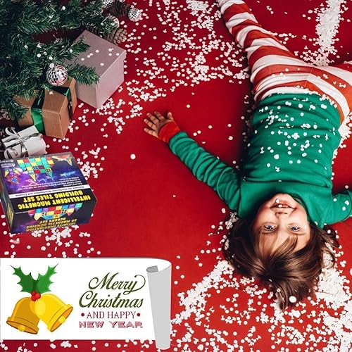 Miniatura 7 de Desire Deluxe Bloques de construcción de azulejos magnéticos, juguetes de construcción para niños y niñas, 47 piezas, aprendizaje educativo, regalo