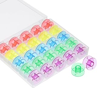 ELEZAPLY Plastic Sewing Machine Bobbin Class 15 Sewing Machine Parts 25 Pcs