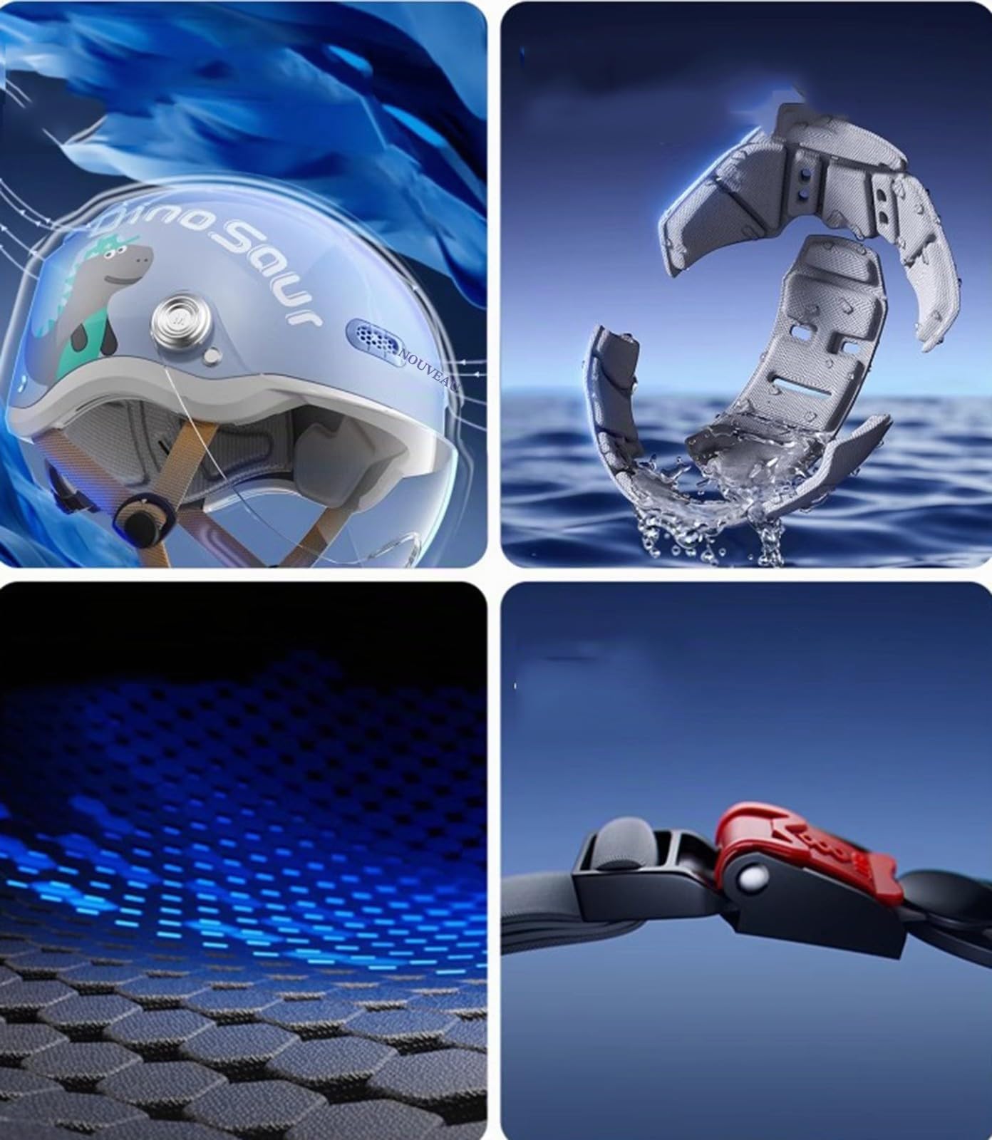 Casque De Moto Pour Jeunes Enfants, Casque De Scooter Électrique À Visage Ouvert, Casque De Vélo De Rue Avec Visière Solaire Casque Rétro Demi-Casque Pour Garçons Et Filles 2 À 14 Ans I,48-55CM