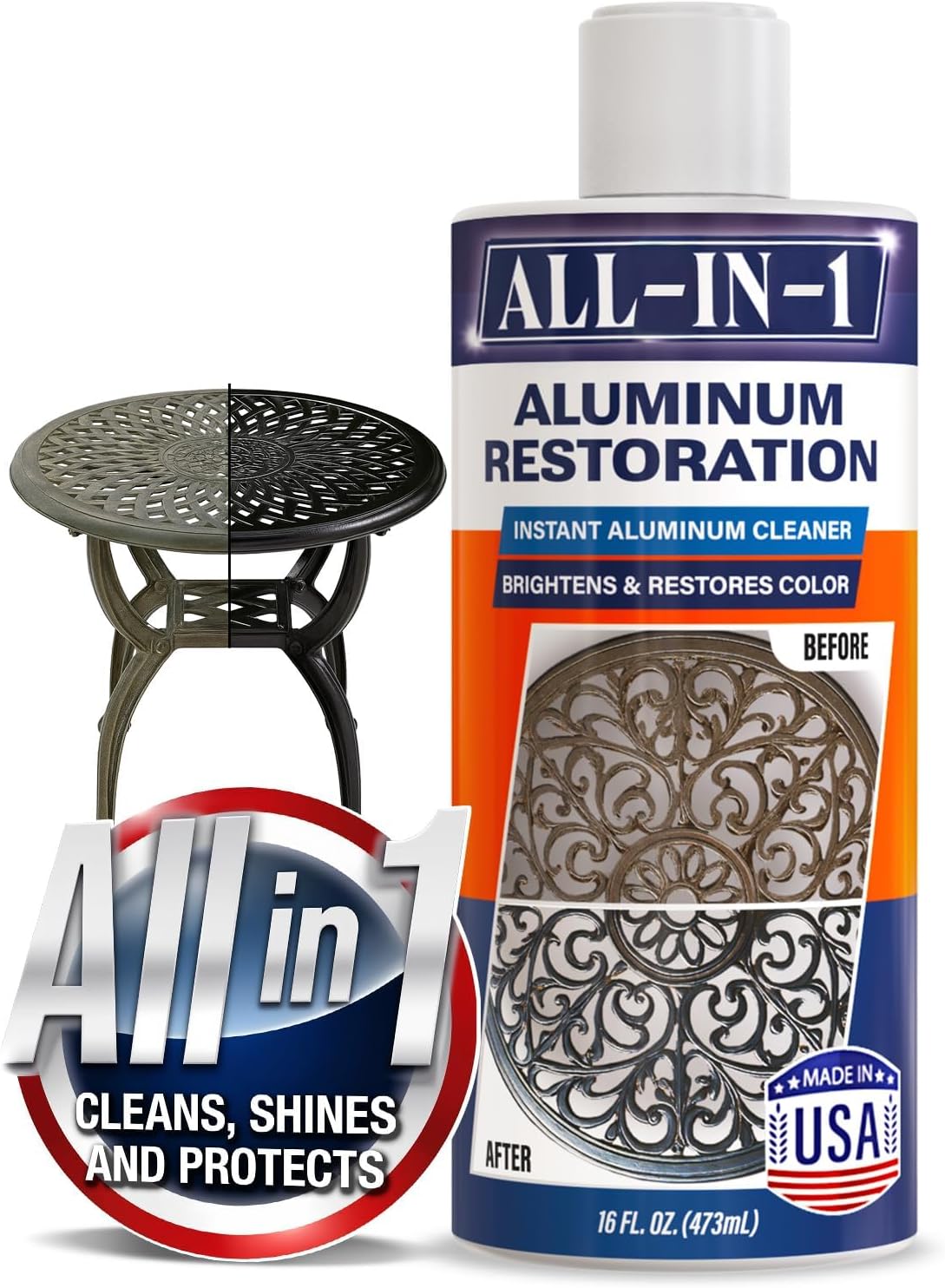 Solución de limpieza y restauración de aluminio 16 OZ