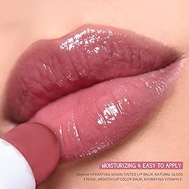 bayfree Tinted Lip Balm Plumper, Glossy, Pump Lips, Lightweight, Moisturize & Tint with Jojoba Seed Oil, Vegan Lipbalm Lip Care, Vintage Violet