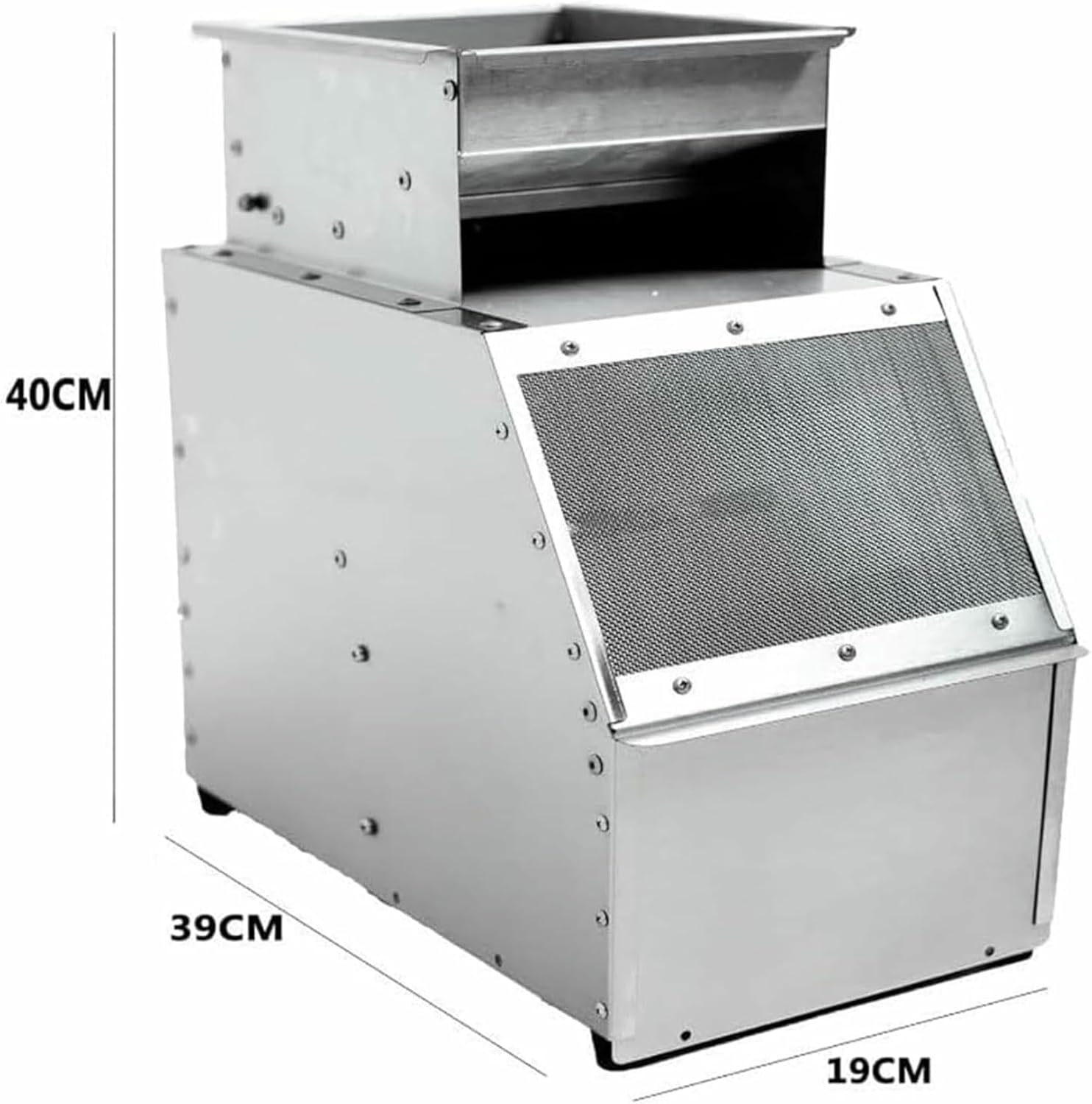 Bird Feed Blown Shell Splitter, Electric Grain Winnower Winnowing Machine, Adjustable Speed Fan/Exhaust Port, for Millet, Miscellaneous Grains, Melon Seeds