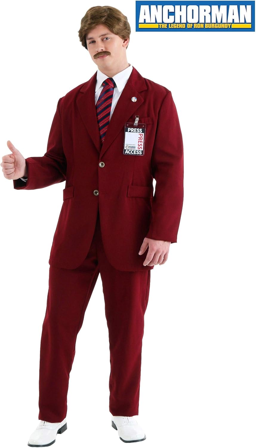 Deluxe Anchorman Ron Burgundy Costume Anchorman Suit Costume Adult - Image 2