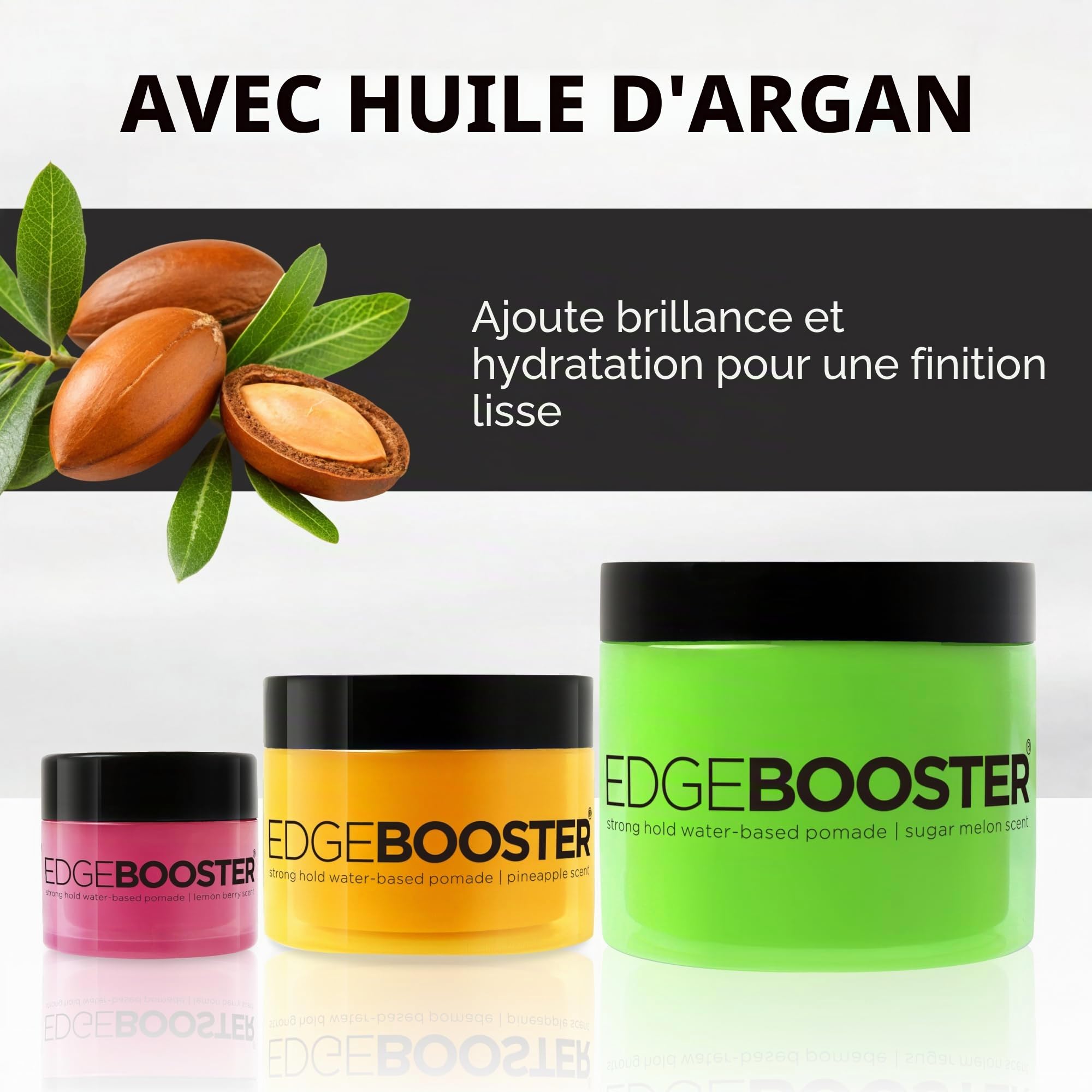 Style Factor Edge Booster Pommade à base d'eau à forte tenue 95,8 g – Parfum pêche douce