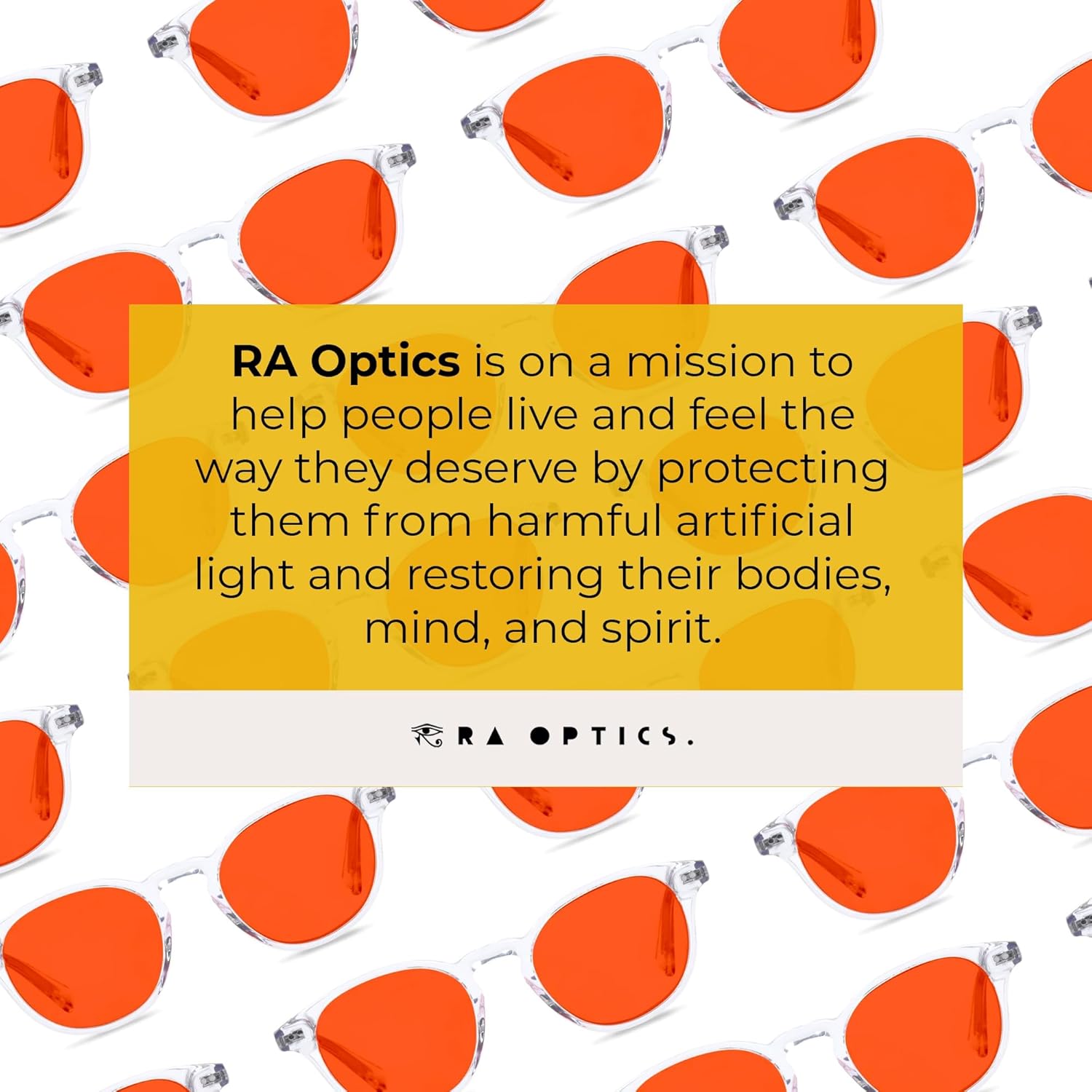 Ra Optics Clyde Frame with Sunset Lenses - Science-Based Blue Light Glasses Increase Sleep Quality - Premium Glasses for Men and Women Block Blue Light From Screens - Image 6