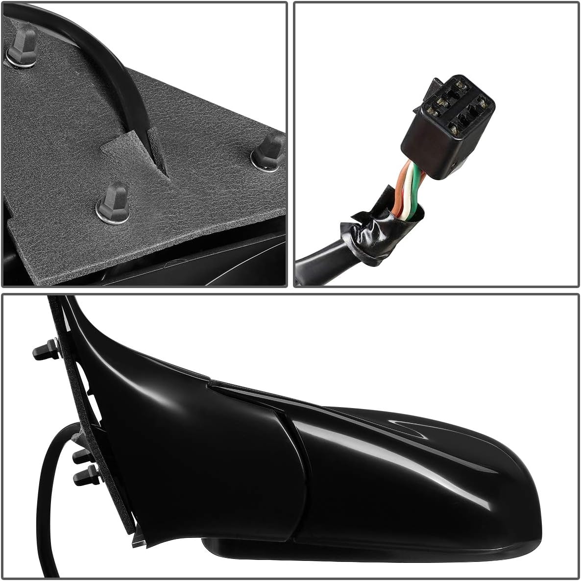 DNA Motoring OEM-MR-GM1320171 Factory Style Powered+Heated Left Side View Door Mirror