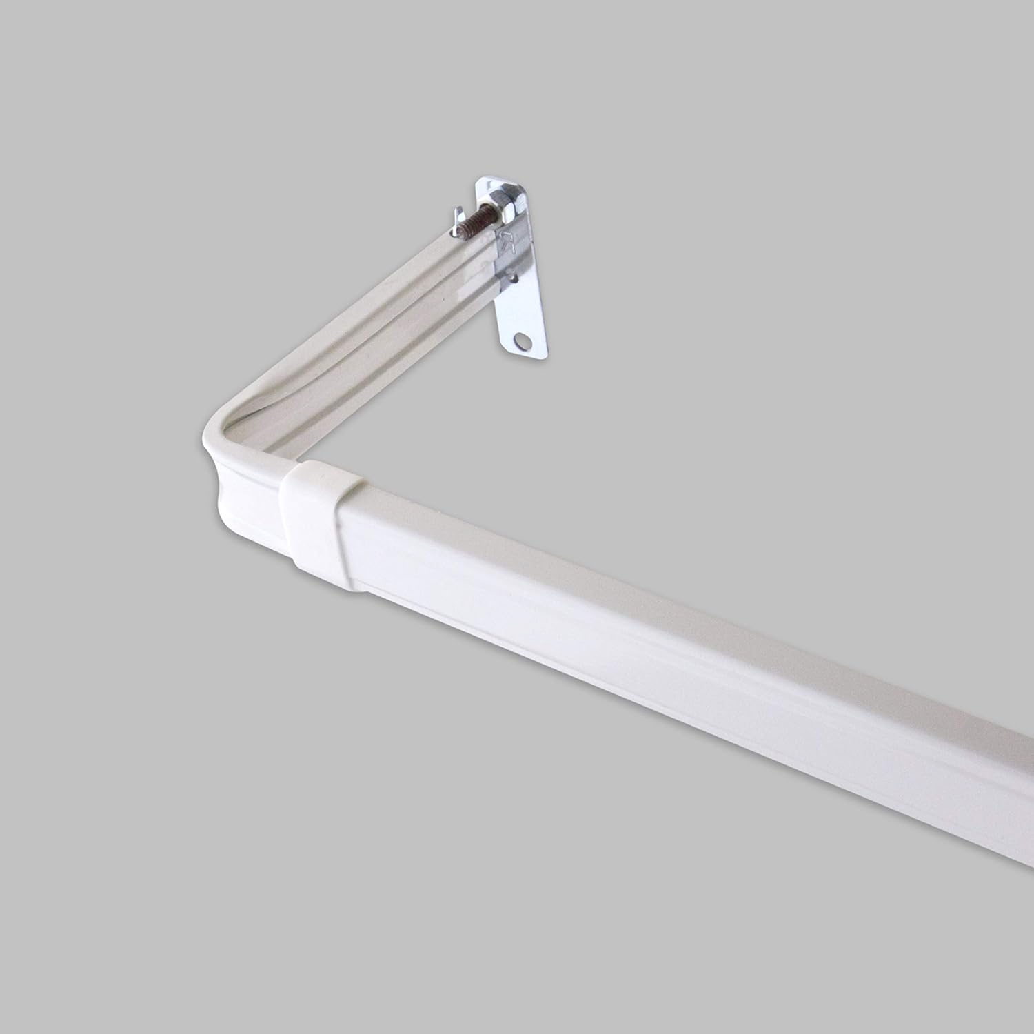 Adjustable Lockseam Curtain Rod with 3-inch 28-48 Inch