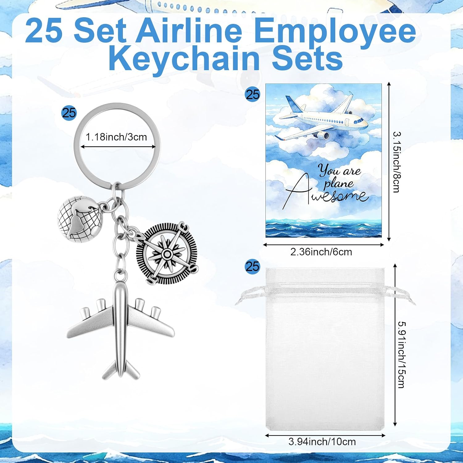 Airplane Keychain Bulk