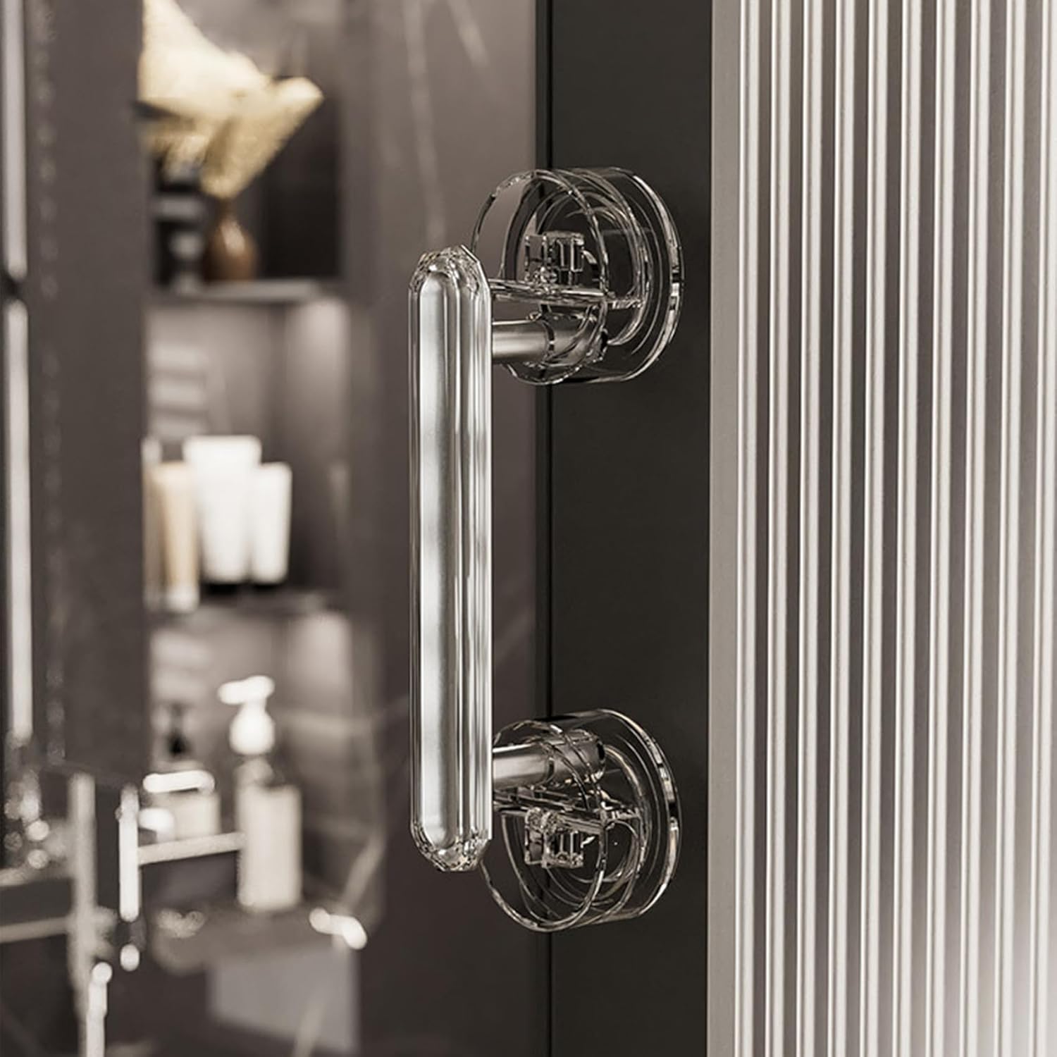 Shower Door Handle,Sliding Glass Door Handle, NonMarking Waterproof