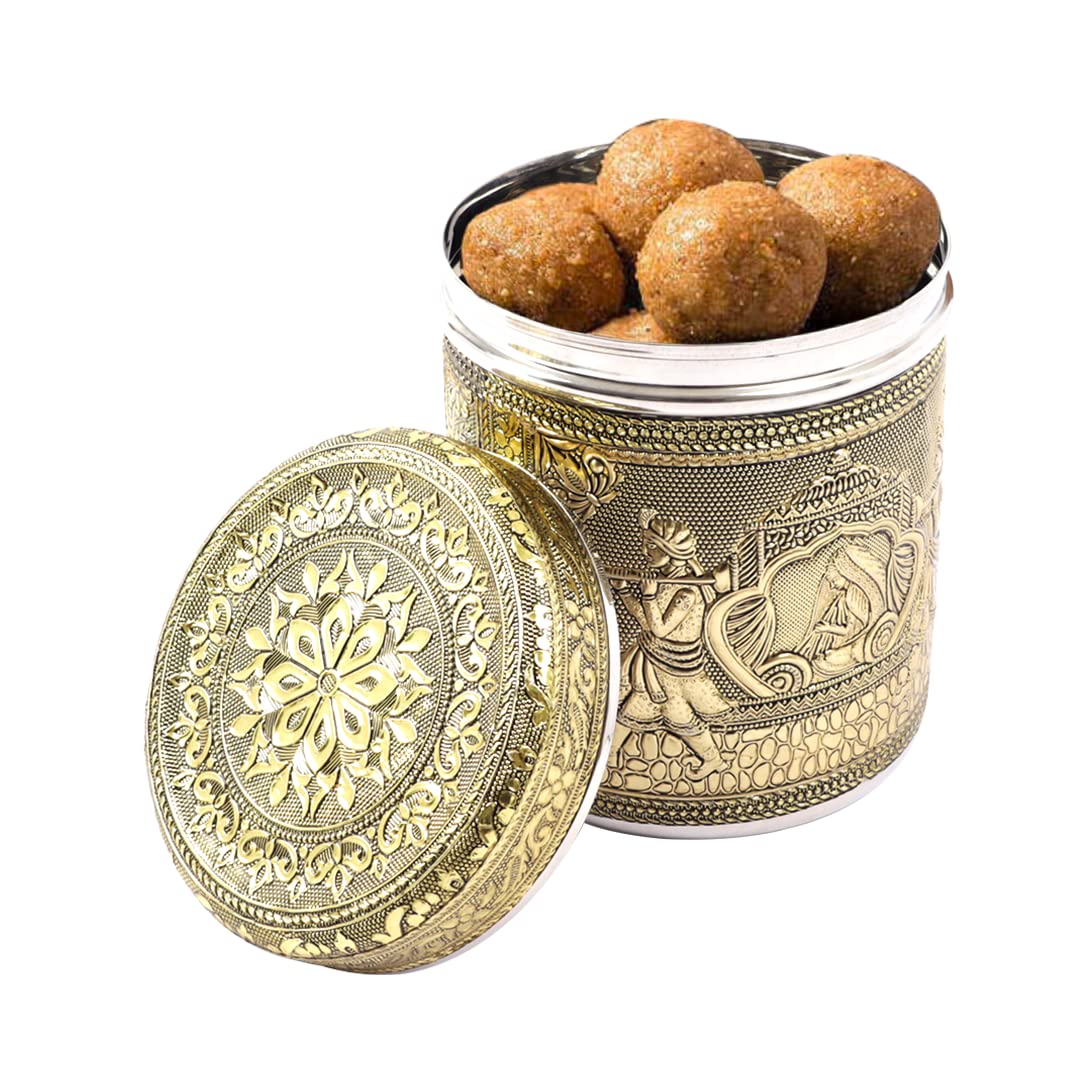 Buy USHA SHRIRAM Stainless Steel Crafted Storage Box Gift Set