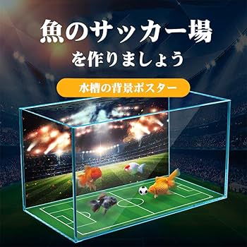 Amazon | 42×30cm 金魚 水槽 スクリーン アクアリウム 背景